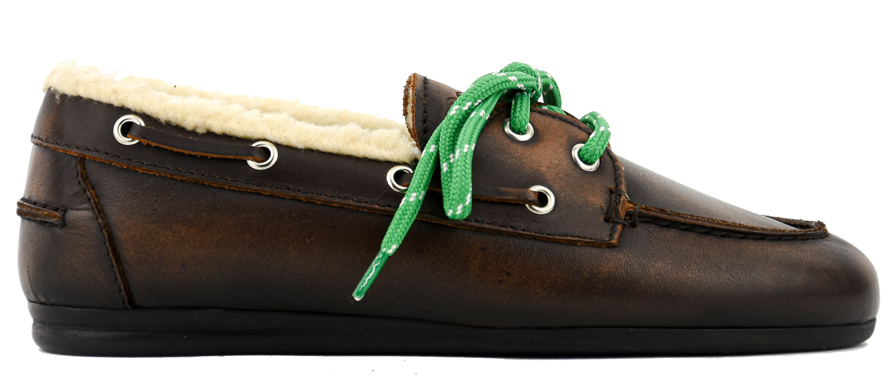 POSA BOAT LOAFER COFFEE SHEARLING