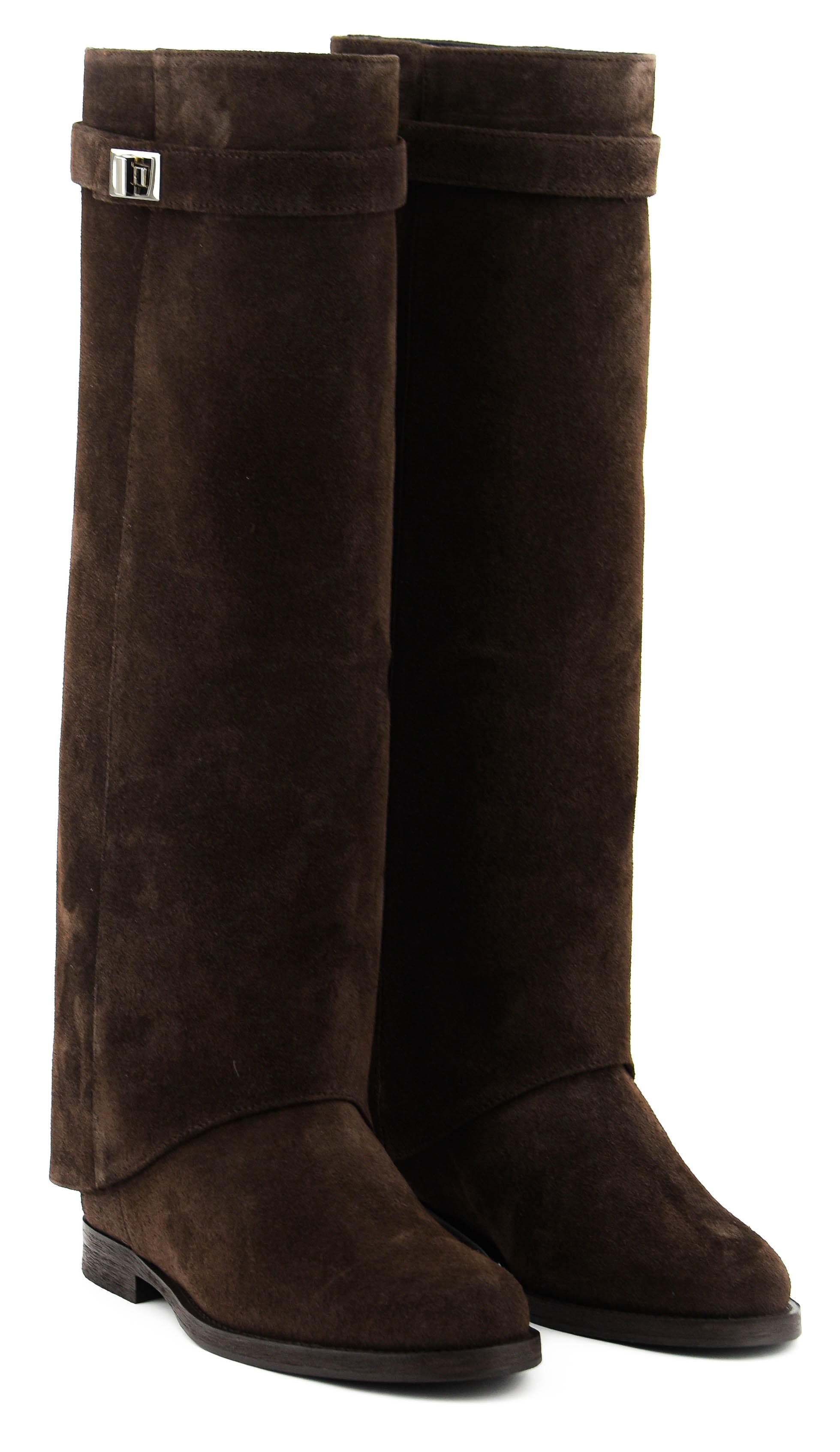 PAUL WARMER HOODED RIDER BROWN SUEDE