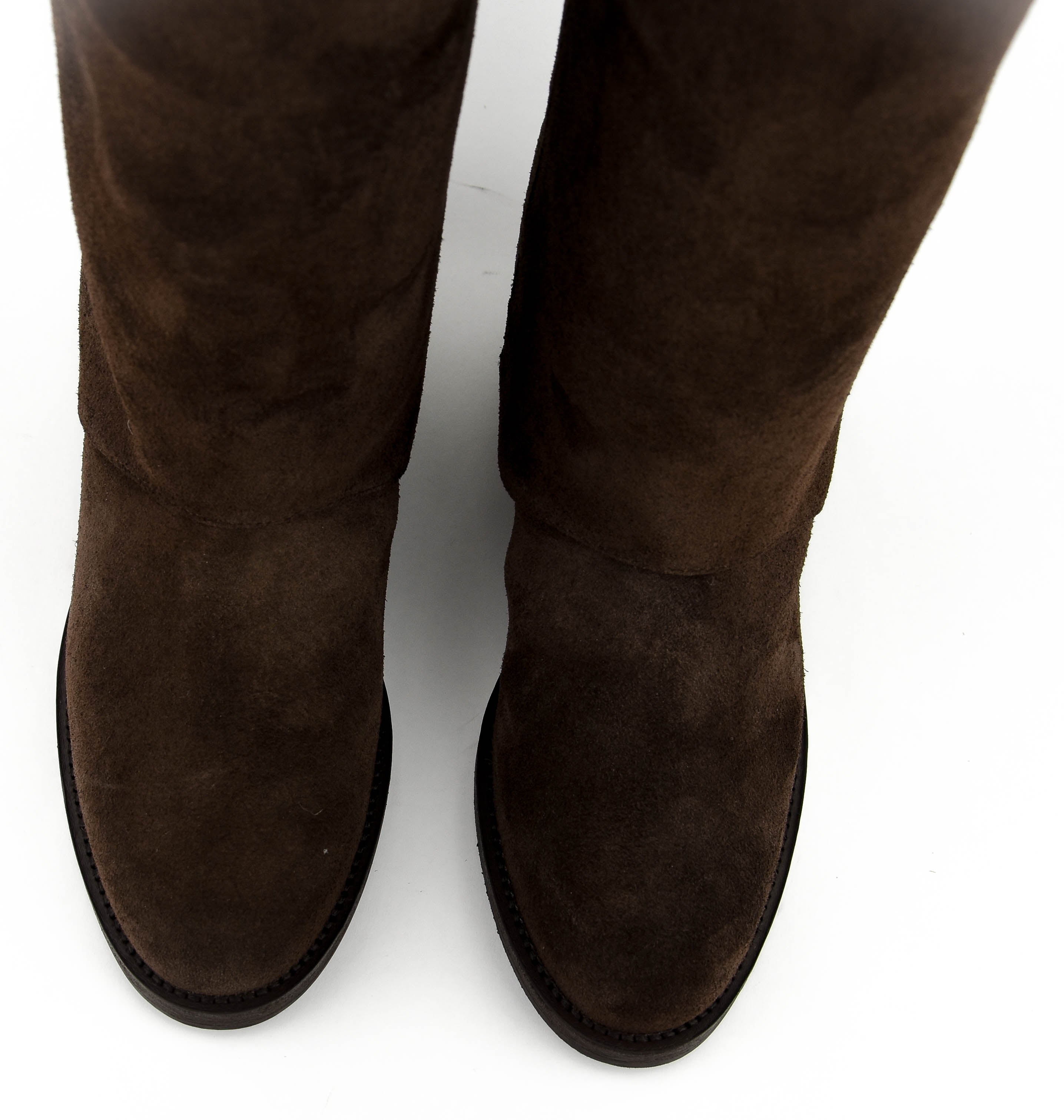 PAUL WARMER HOODED RIDER BROWN SUEDE