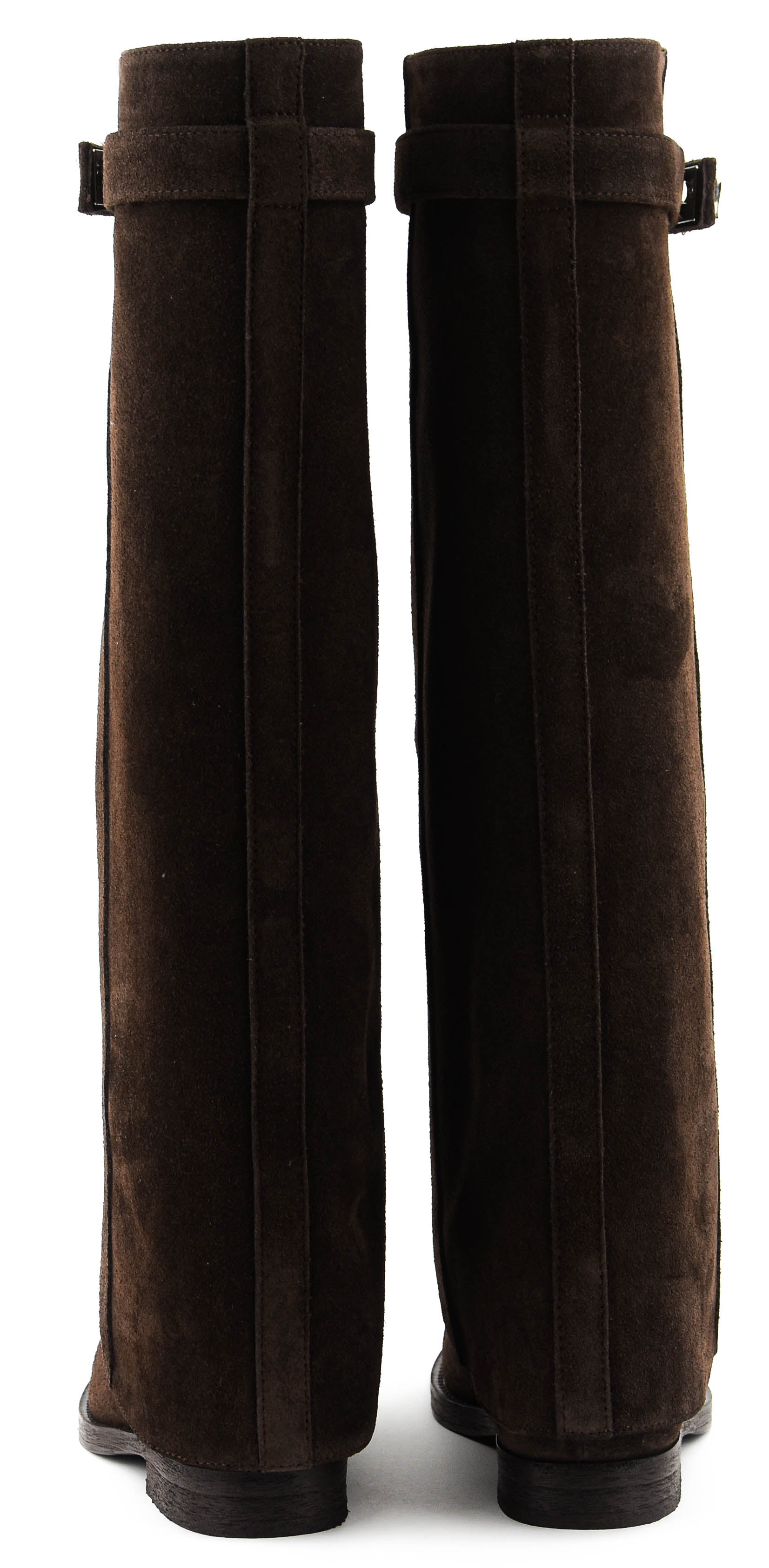 PAUL WARMER HOODED RIDER BROWN SUEDE