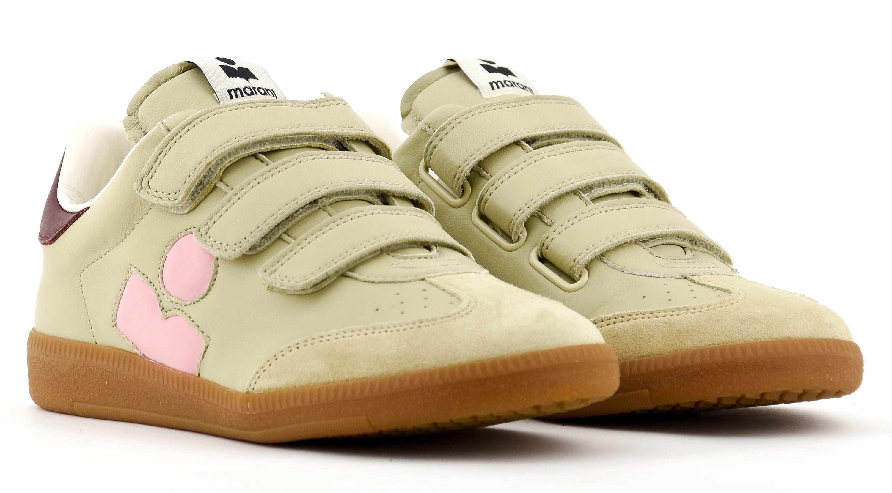 ISABEL MARANT BETH SNEAKER ECRU PINK