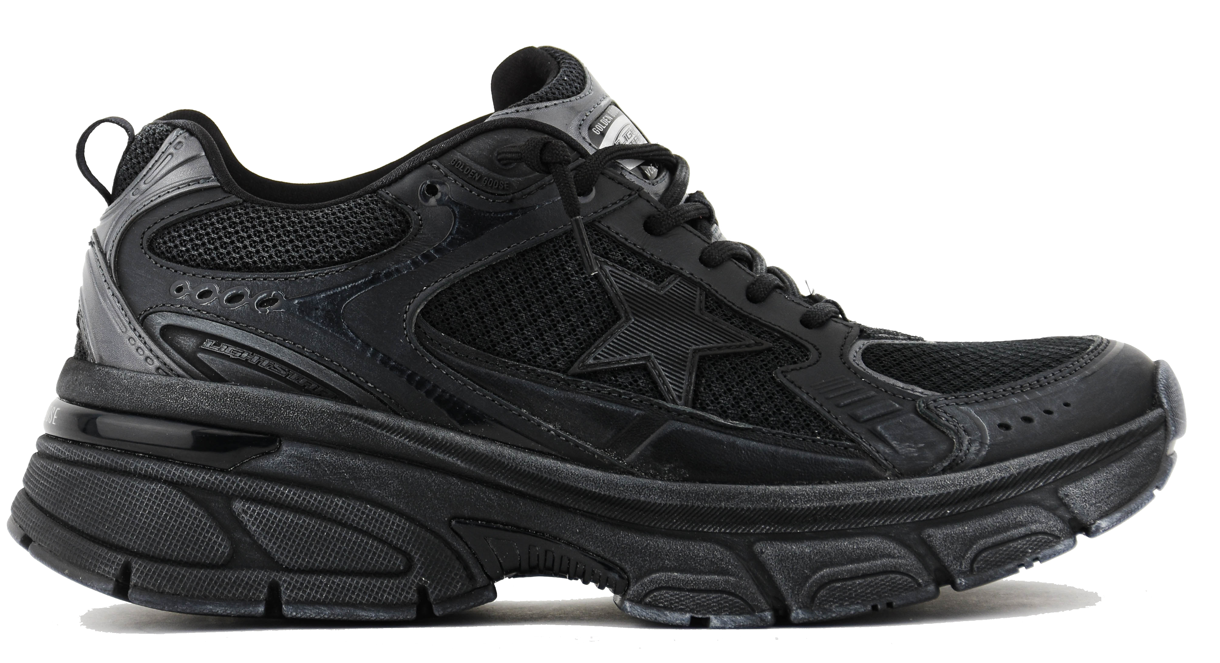 GOLDEN GOOSE LIGHTSTAR BLACK by paul warmer