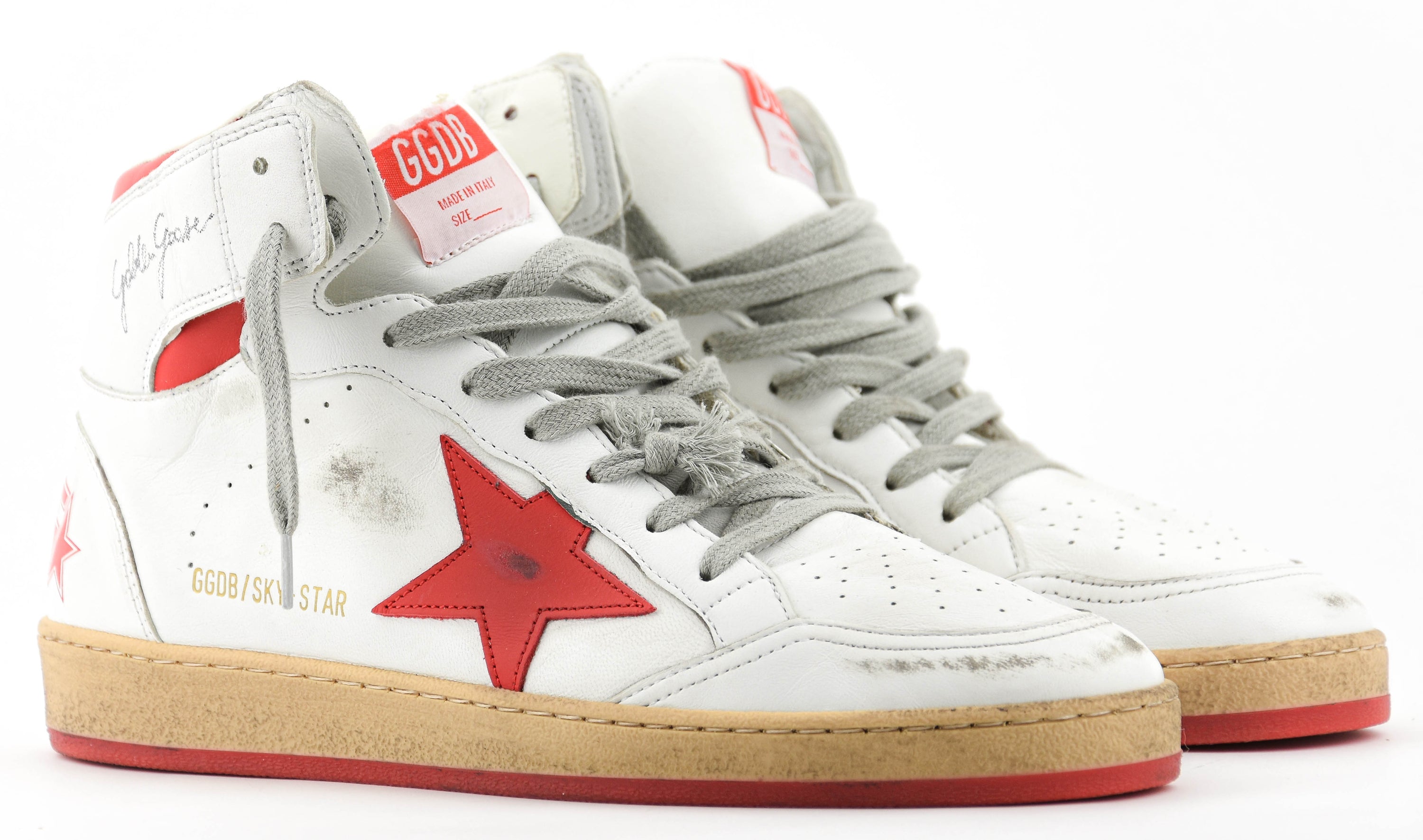 GOLDEN GOOSE SKYSTAR WHITE RED
