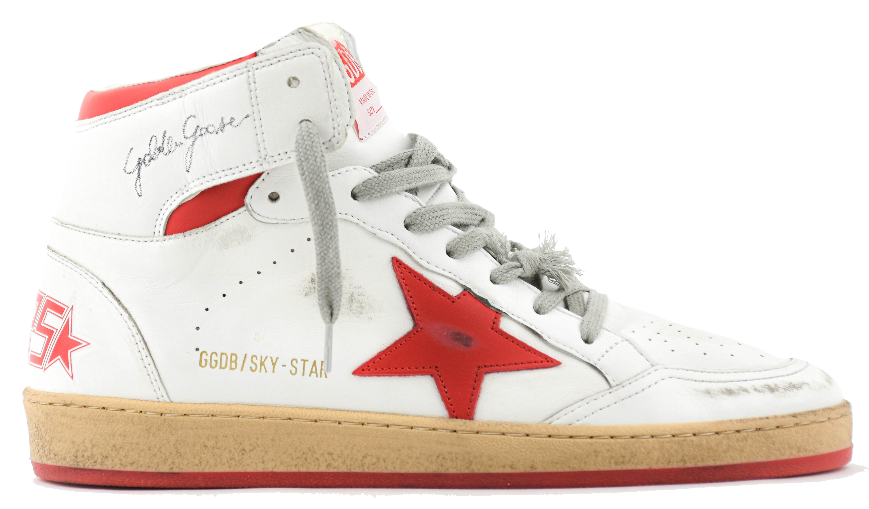 GOLDEN GOOSE SKYSTAR WHITE RED by paul warmer