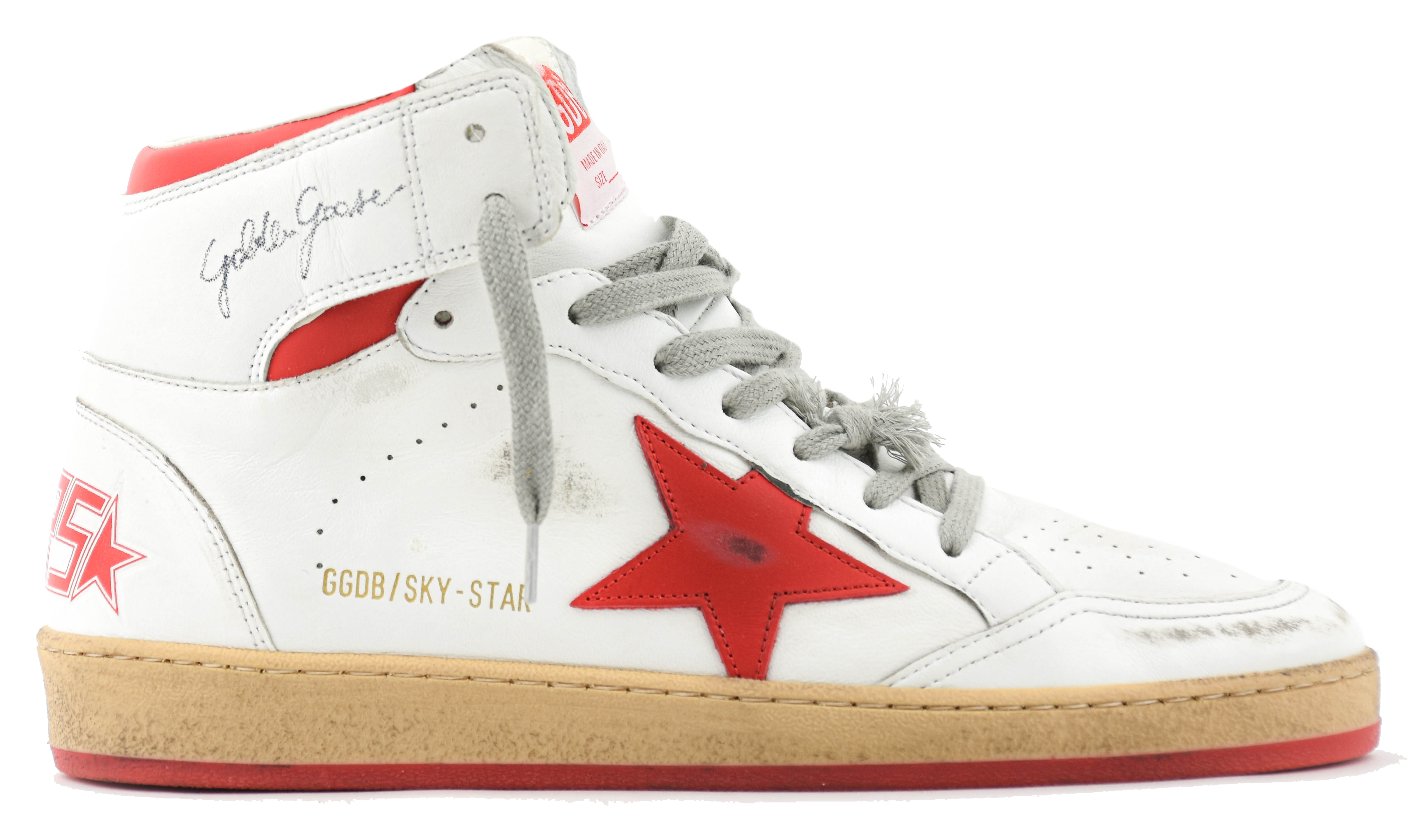 GOLDEN GOOSE SKYSTAR WHITE RED by paul warmer