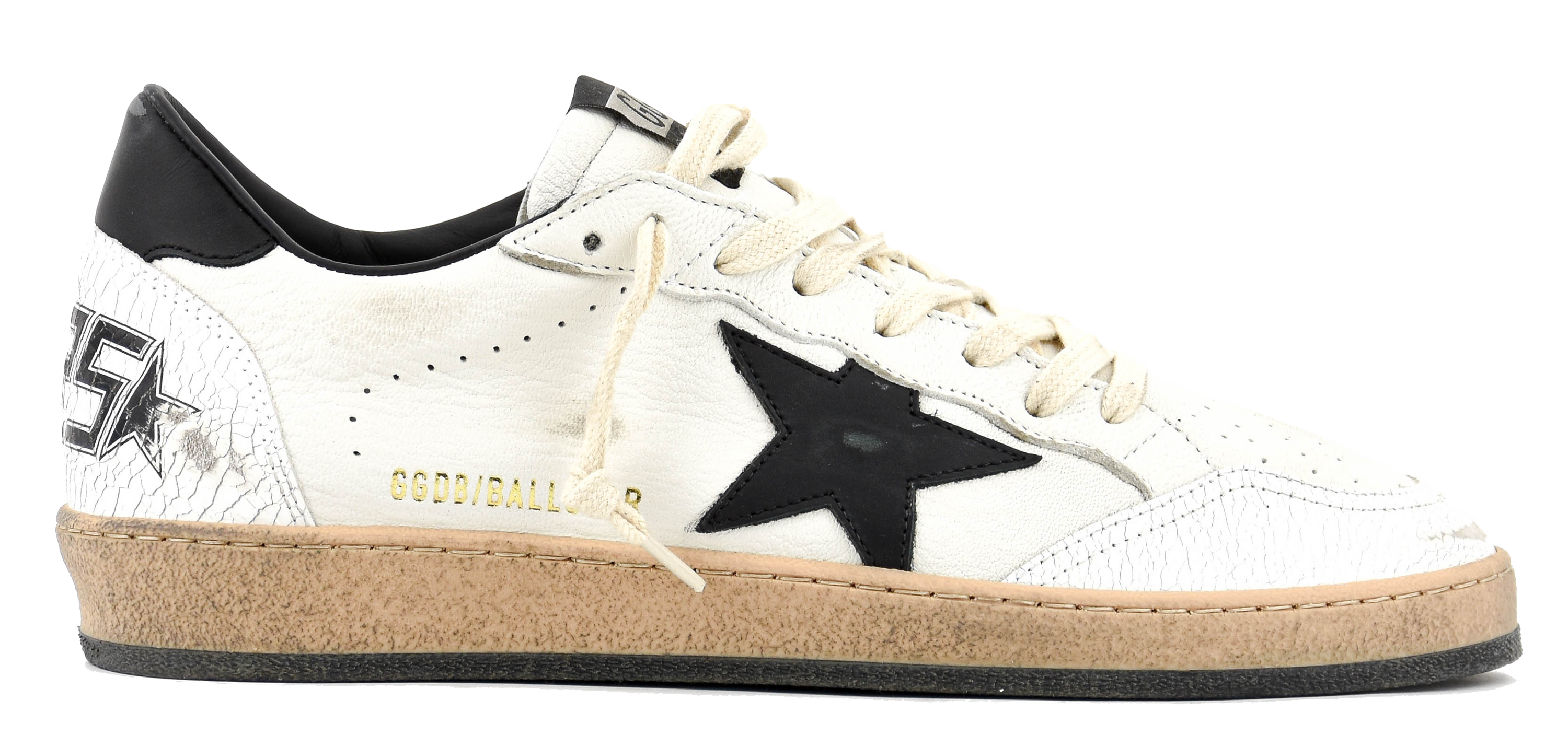 GOLDEN GOOSE BALLSTAR WHITE BLACK by paul warmer