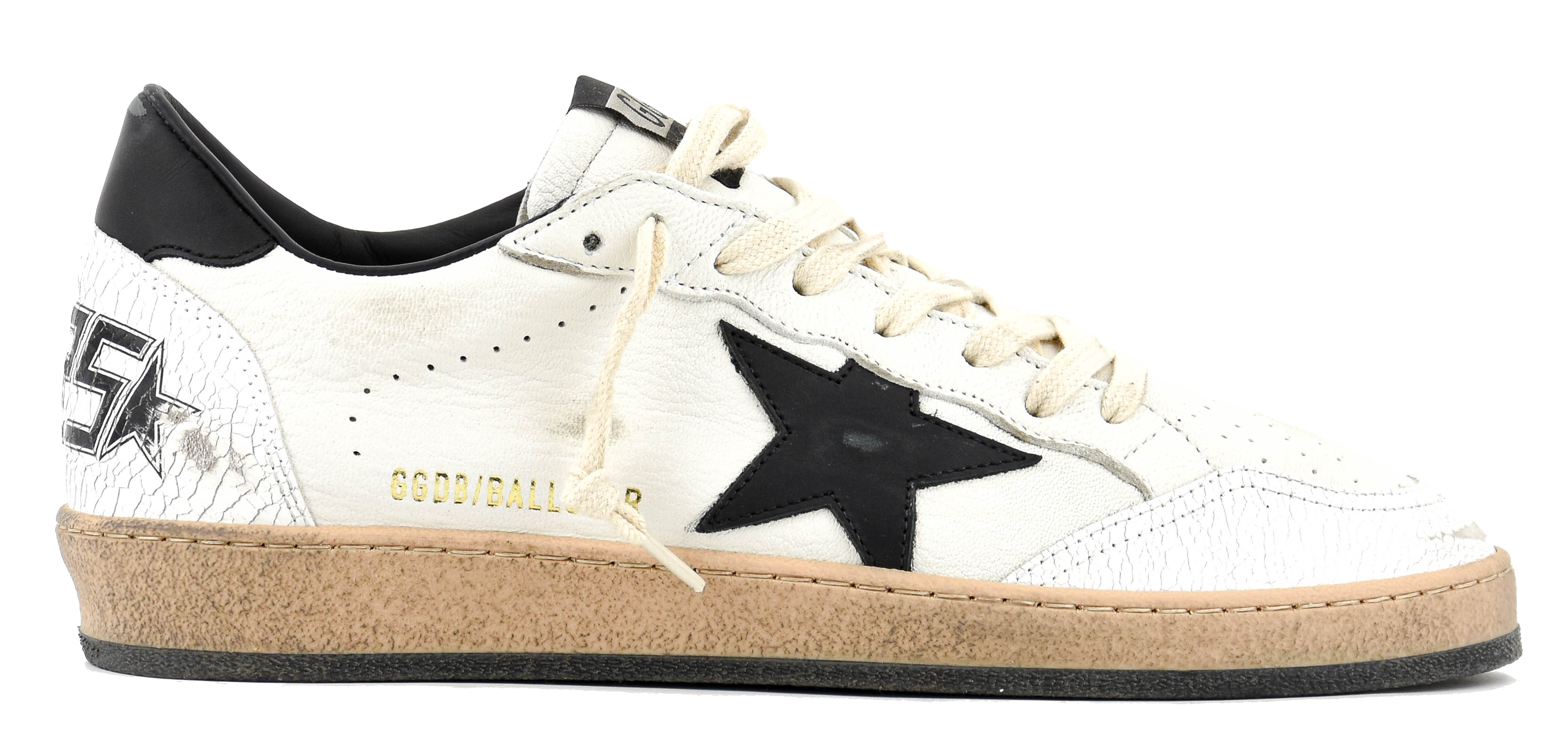 GOLDEN GOOSE BALLSTAR WHITE BLACK by paul warmer