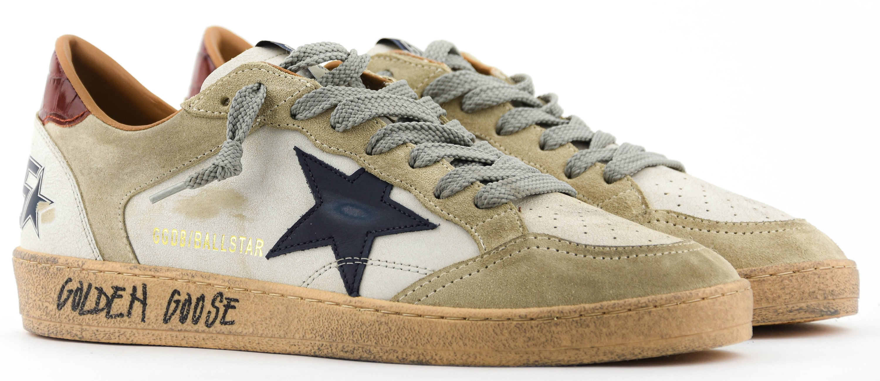 GOLDEN GOOSE BALLSTAR WHITE INK ICE