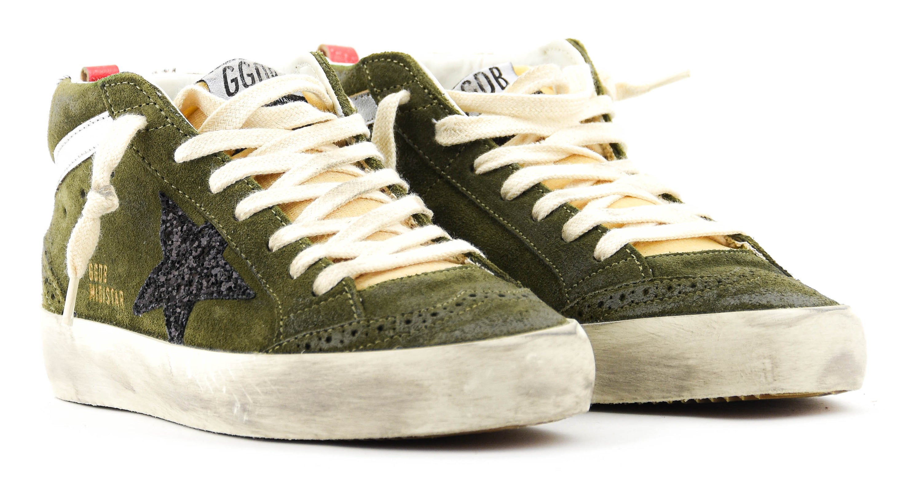 GOLDEN GOOSE MIDSTAR OLIVE GREEN