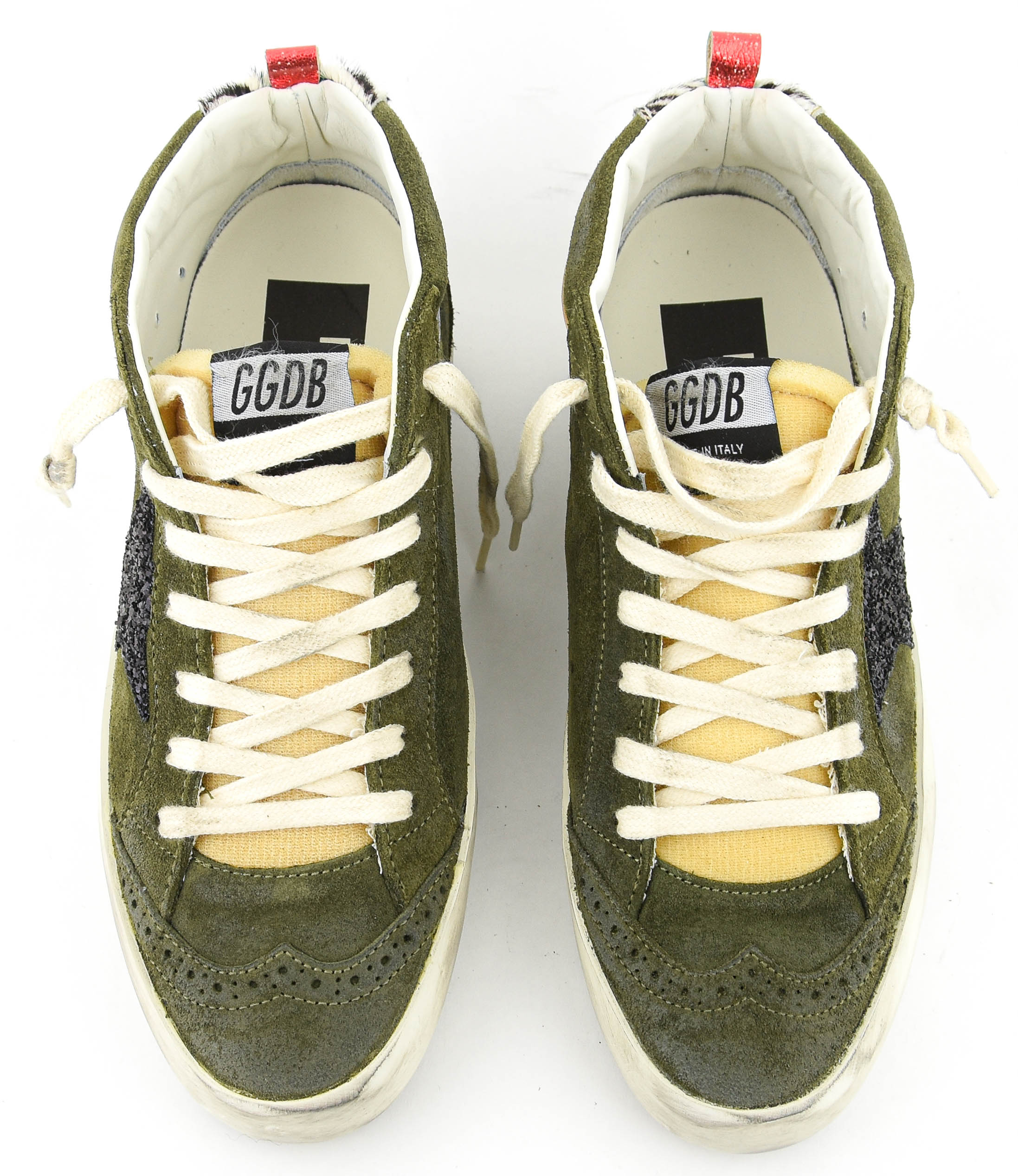 GOLDEN GOOSE MIDSTAR OLIVE GREEN