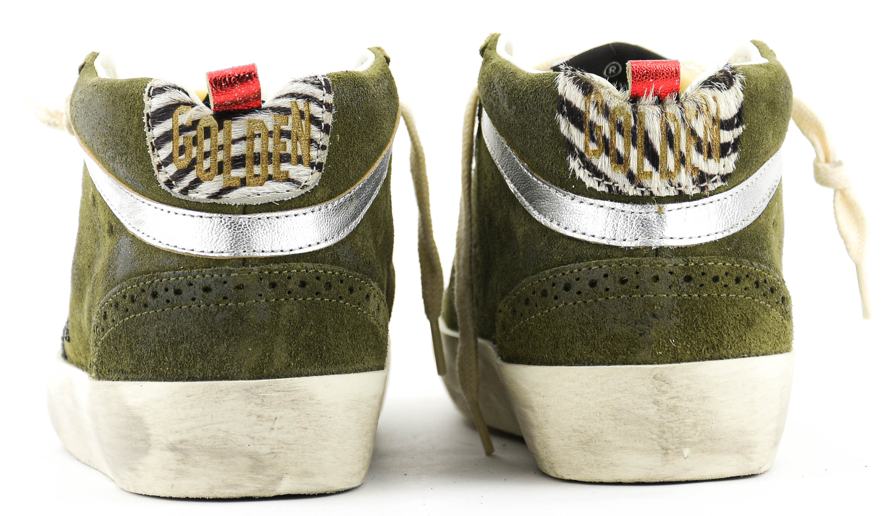 GOLDEN GOOSE MIDSTAR OLIVE GREEN