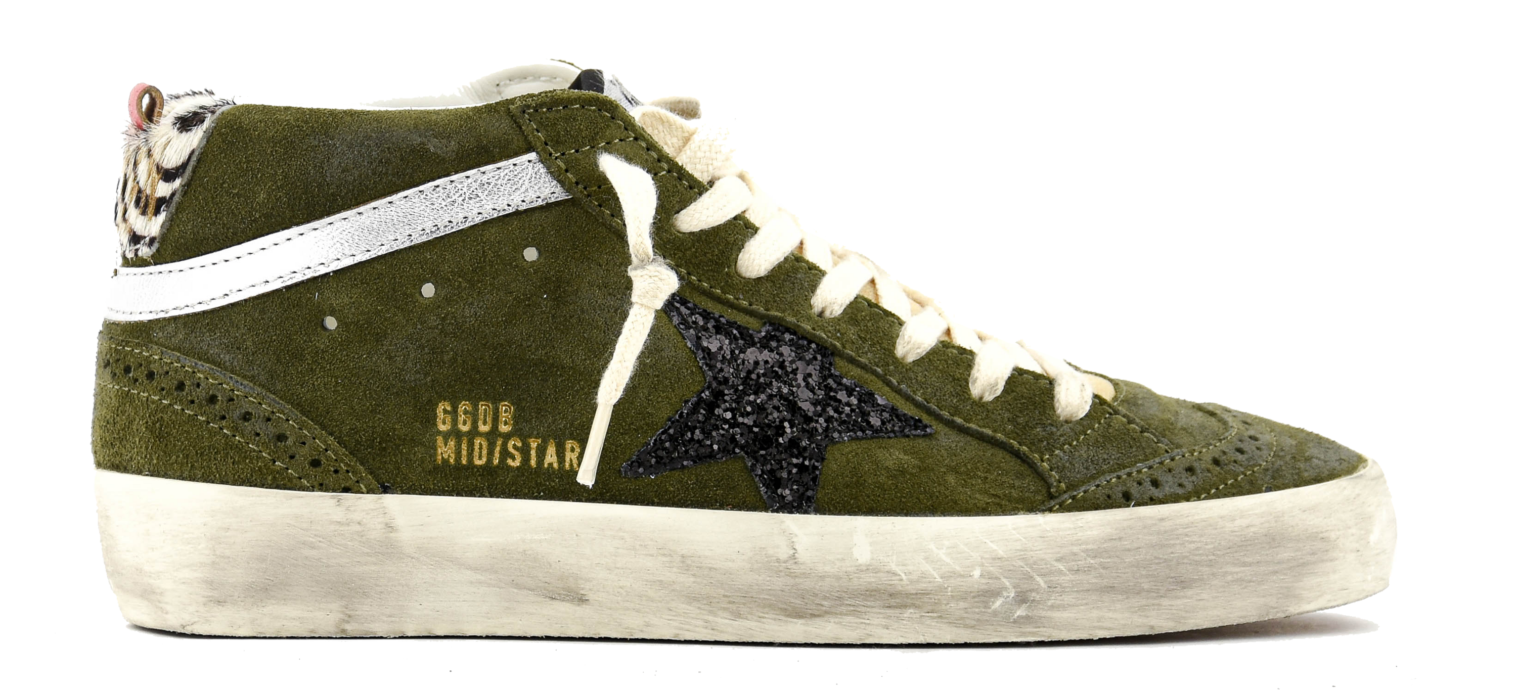 GOLDEN GOOSE MIDSTAR OLIVE GREEN
