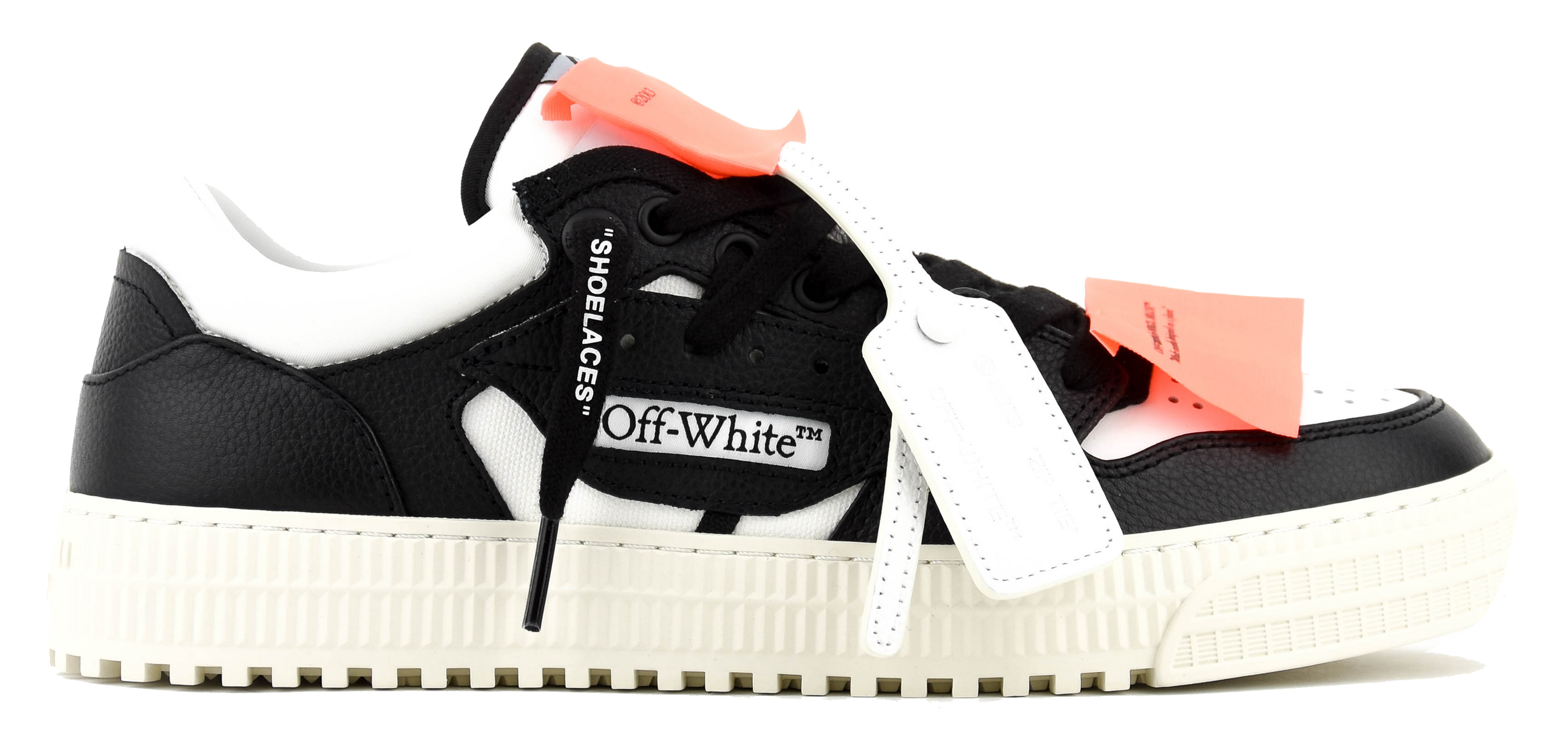 OFFWHITE 3.0 COURT LOW TOP WHITE BLACK x paulwarmer