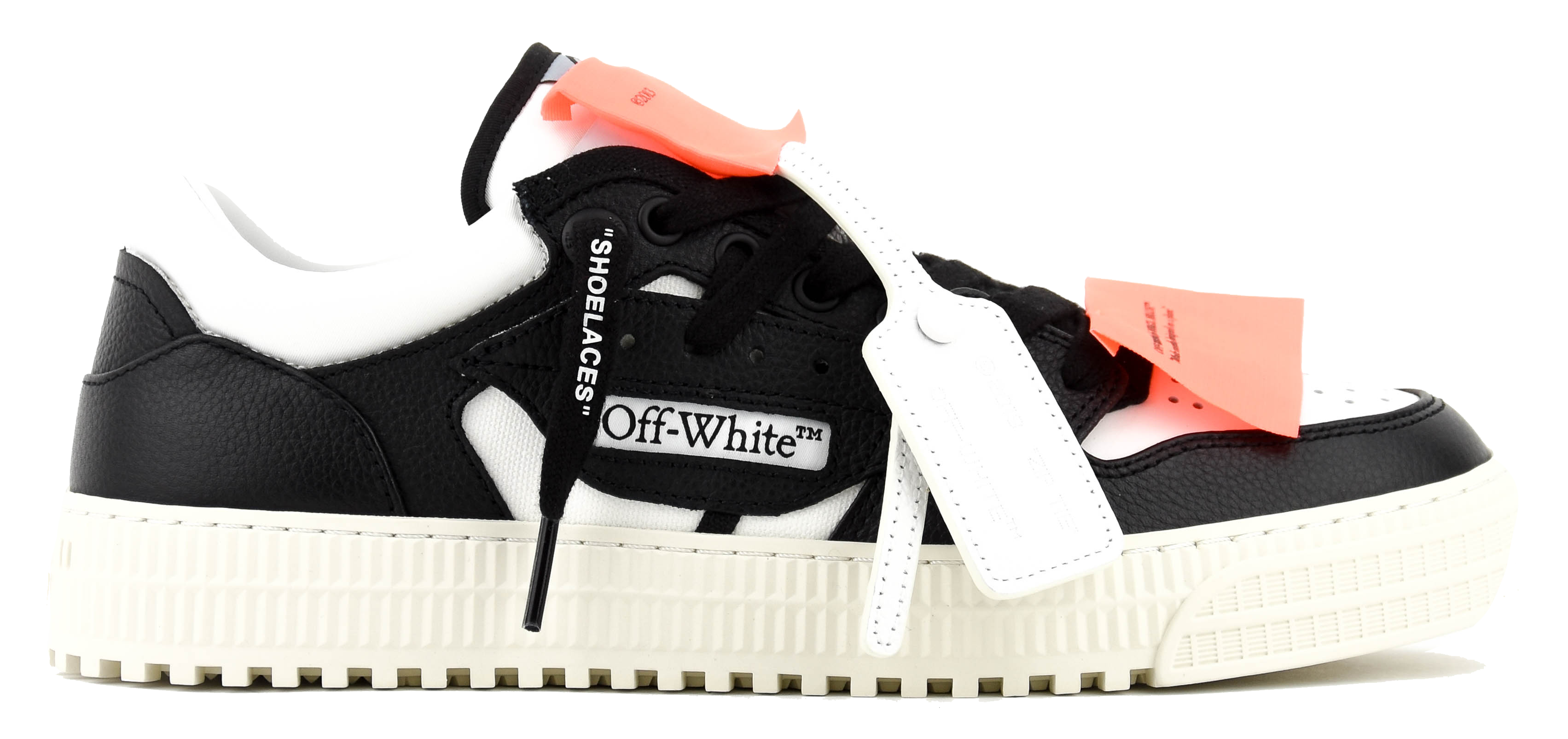 OFFWHITE 3.0 COURT LOW TOP WHITE BLACK x paulwarmer
