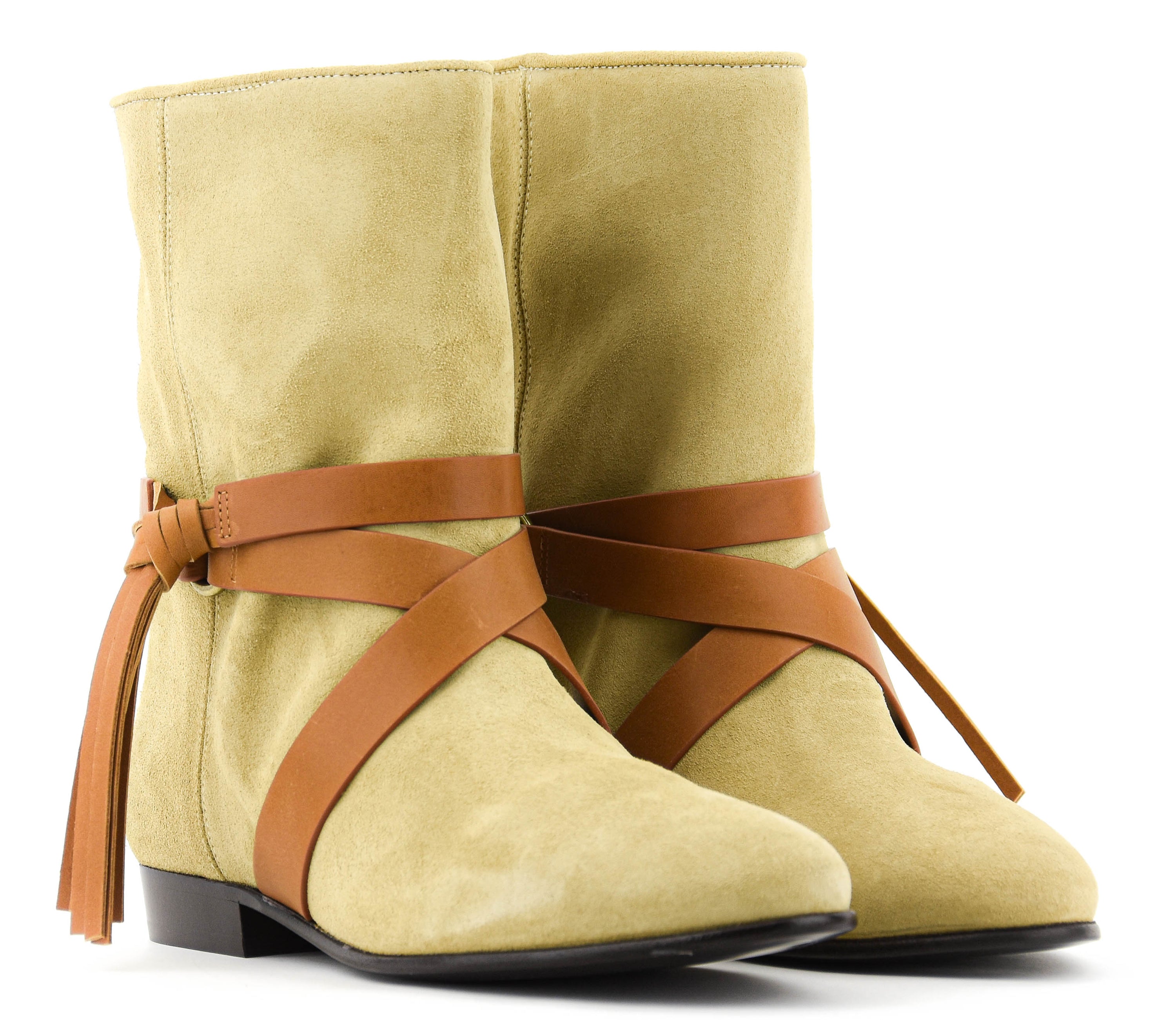 ISABEL MARANT REJEN BOOT BEIGE CHESTNUT
