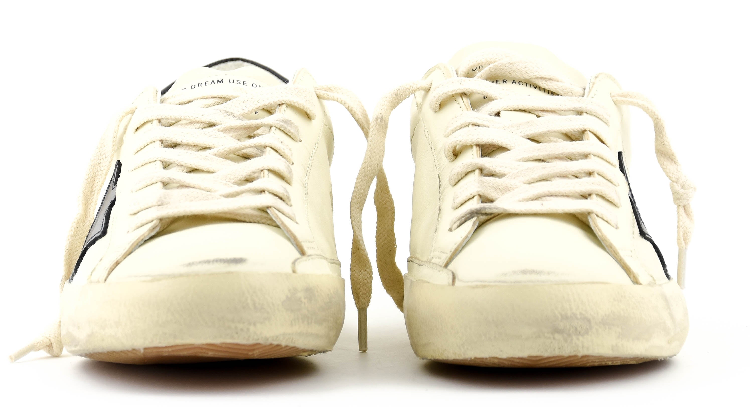 GOLDEN GOOSE SUPERSTAR CREAM BLUE