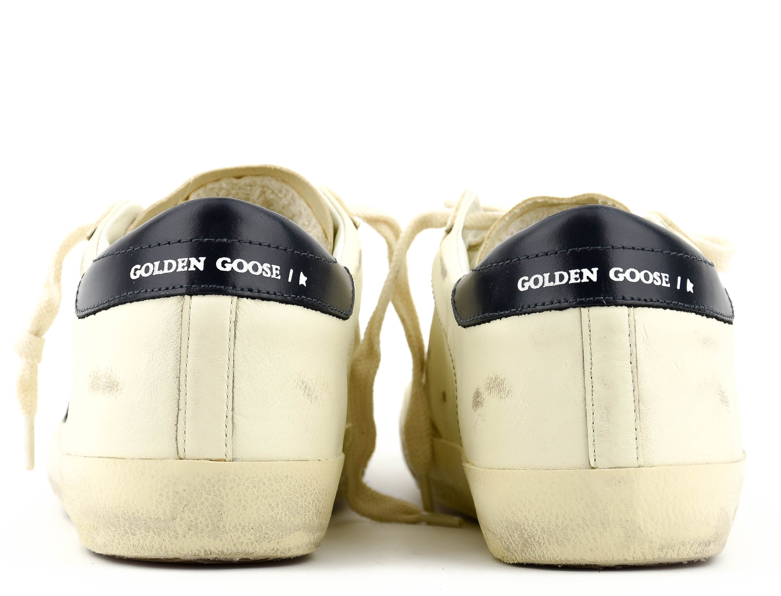 GOLDEN GOOSE SUPERSTAR CREAM BLUE
