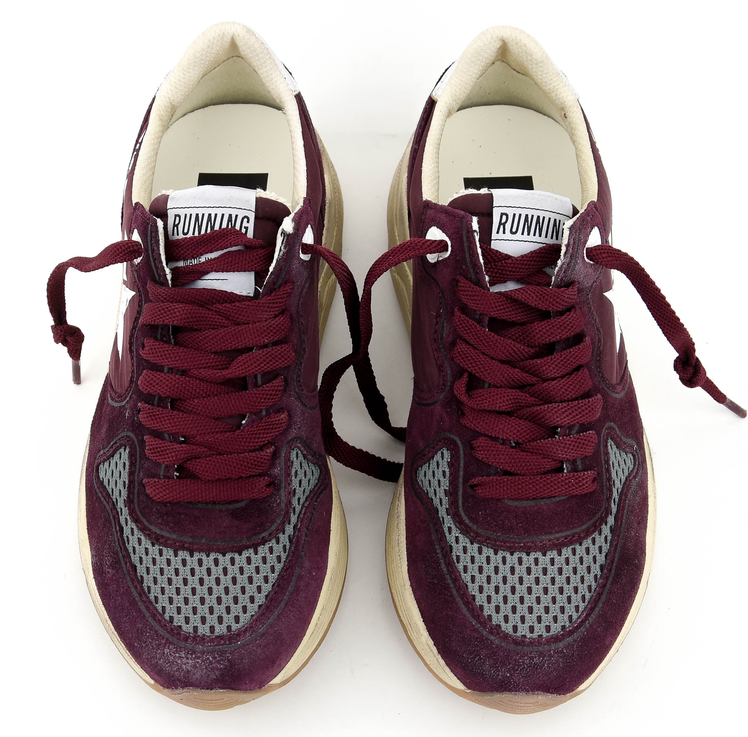 GOLDEN GOOSE RUNNING SOLE BORDEAUX