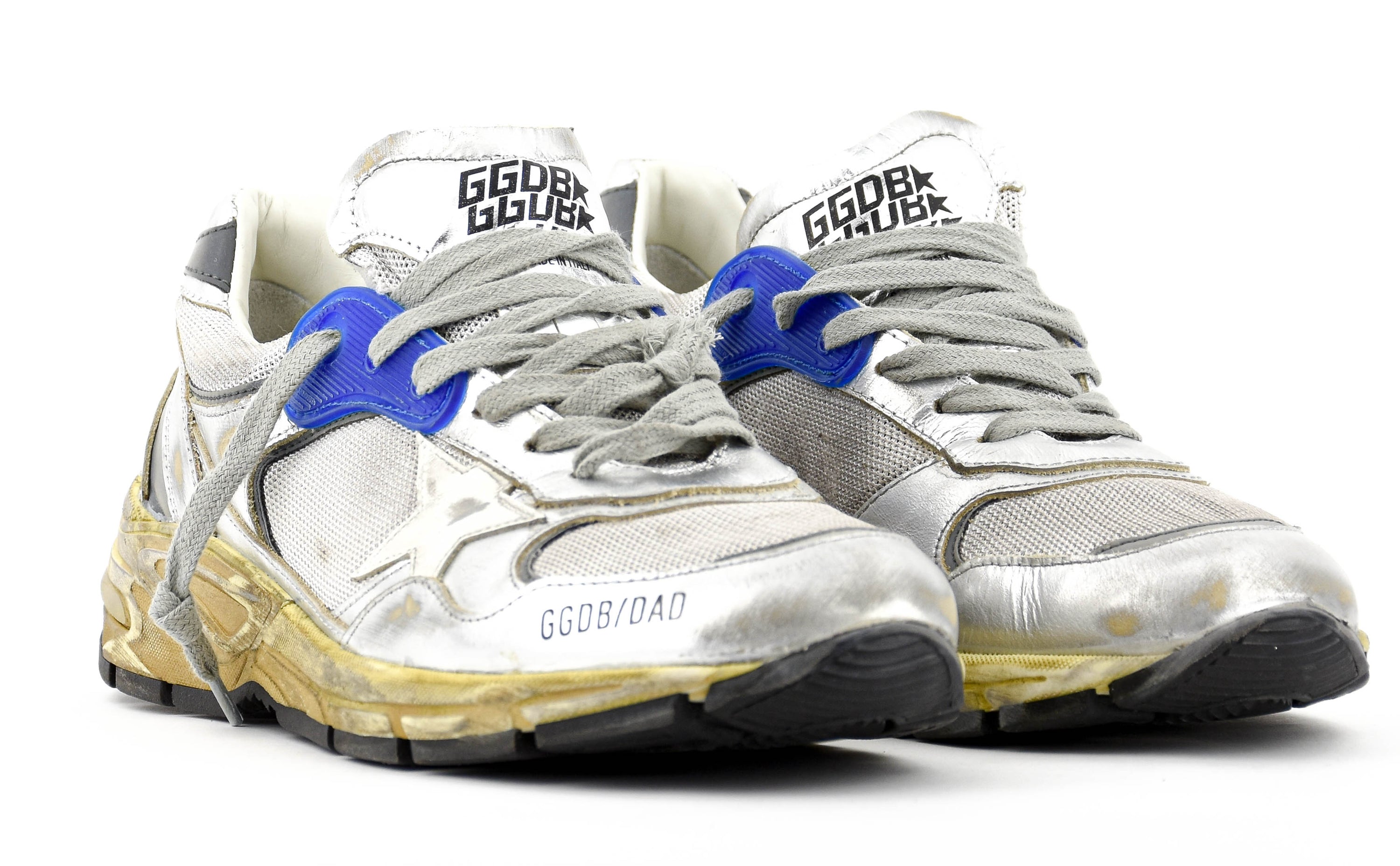 GOLDEN GOOSE RUNNING DAD SILVER
