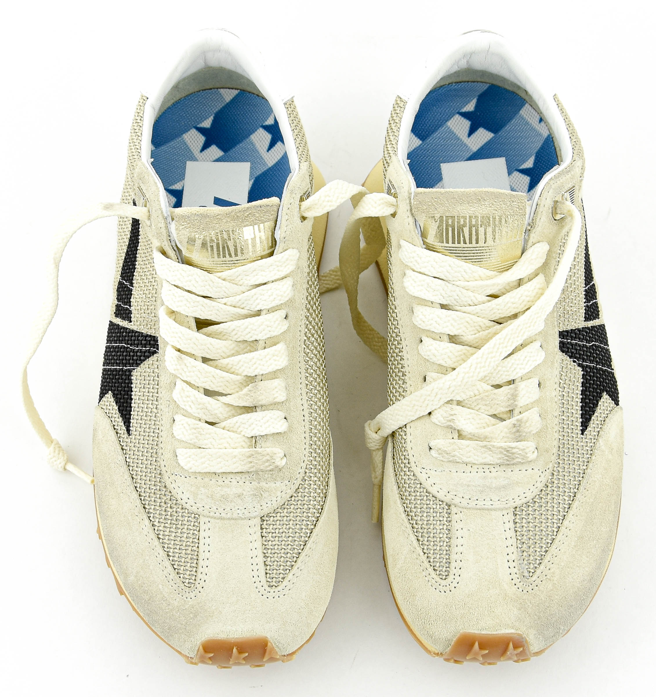 GOLDEN GOOSE MARATHON BEIGE BLACK