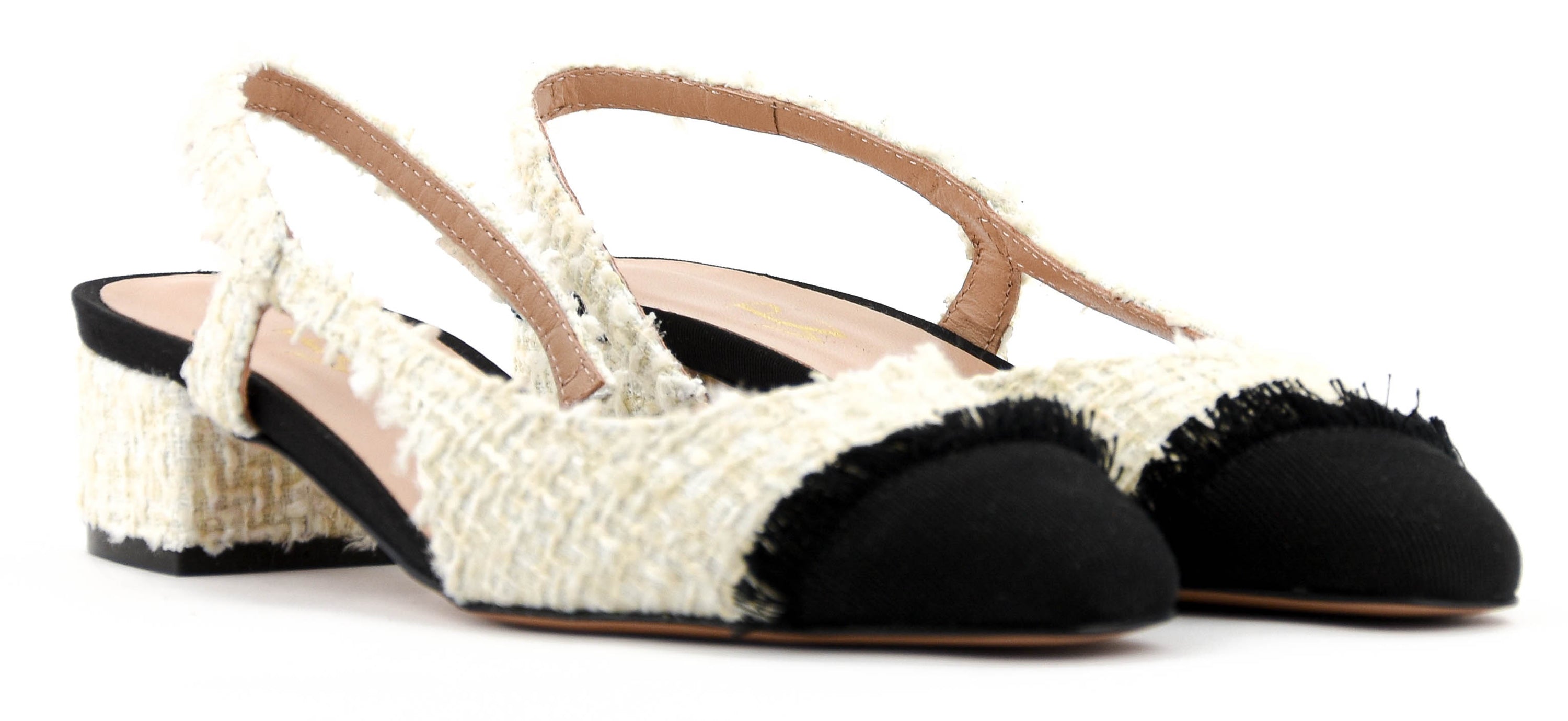 PAUL WARMER LOULOU SLING BLACK WHITE