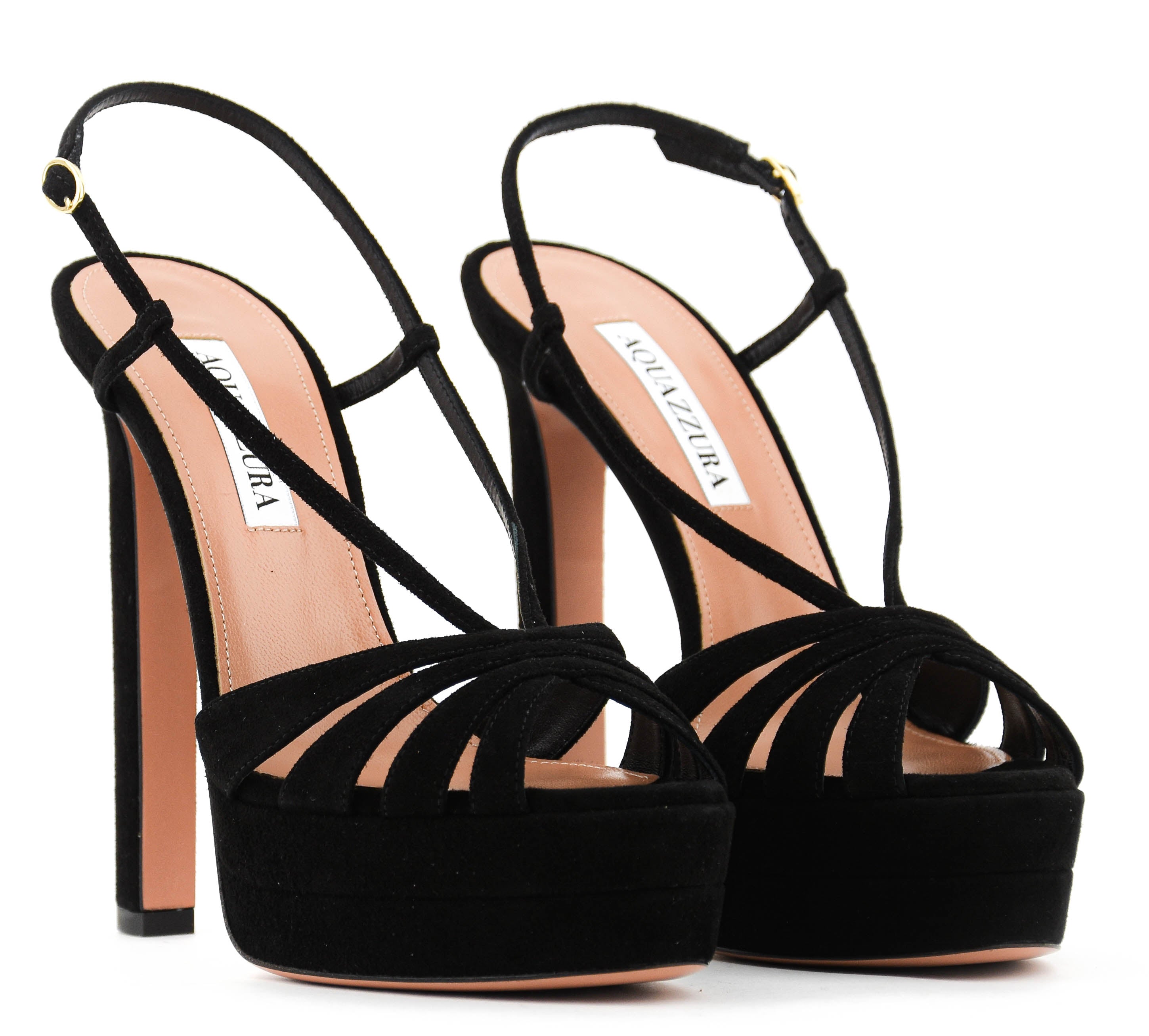 AQUAZZURA AIMEE SANDAL PLATFORM 130 BLACK