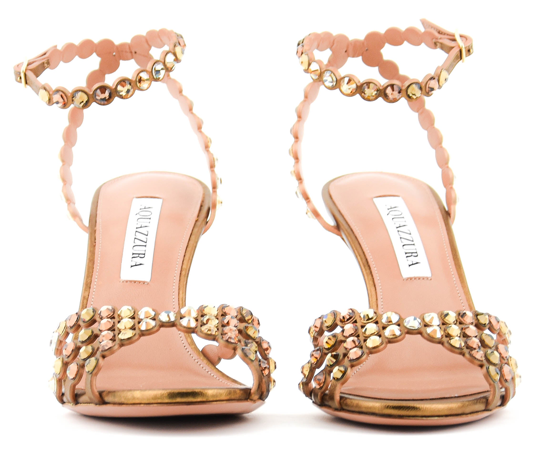 AQUAZZURA TEQUILA SANDAL 85 BRONZE