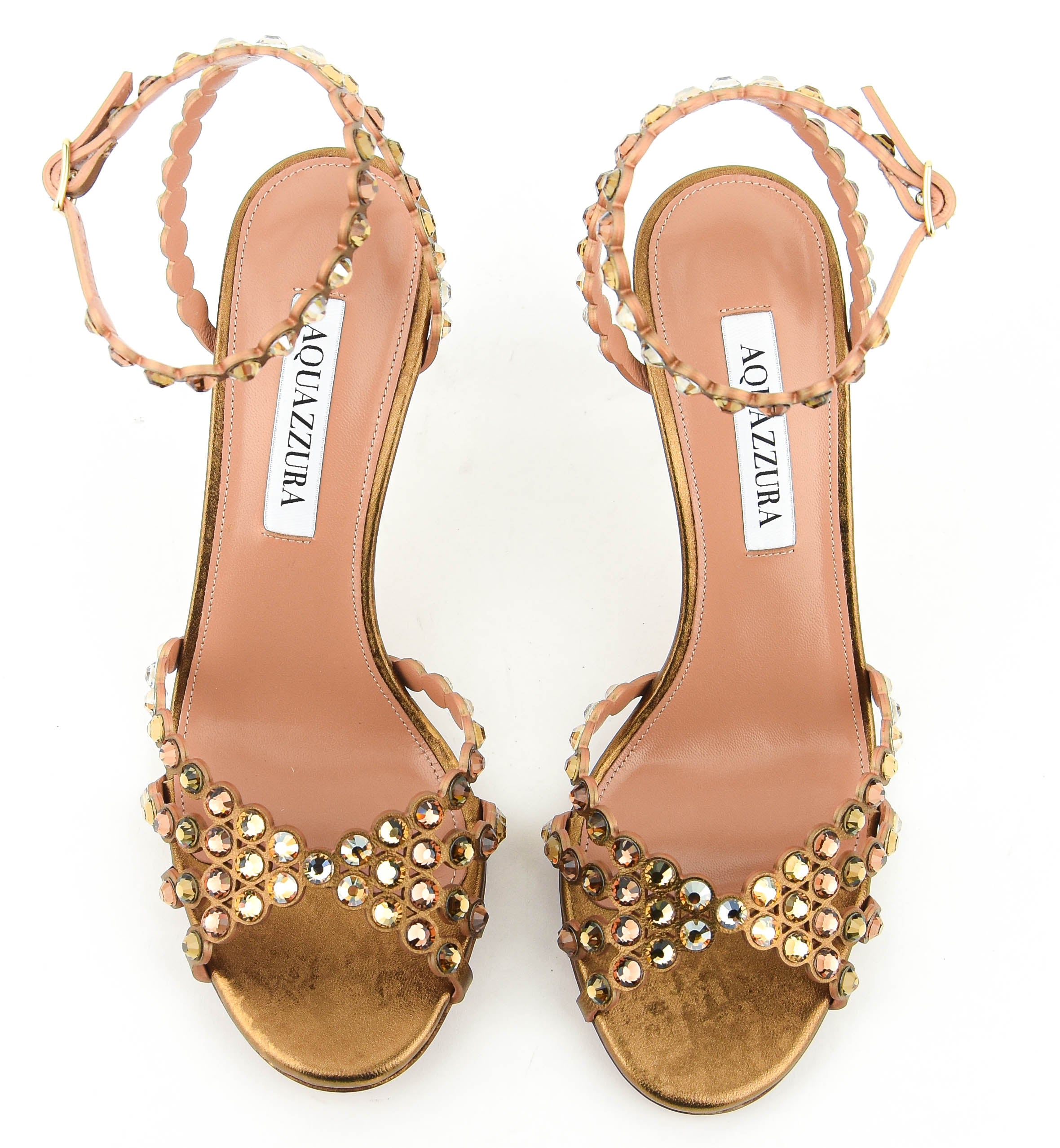 AQUAZZURA TEQUILA SANDAL 85 BRONZE