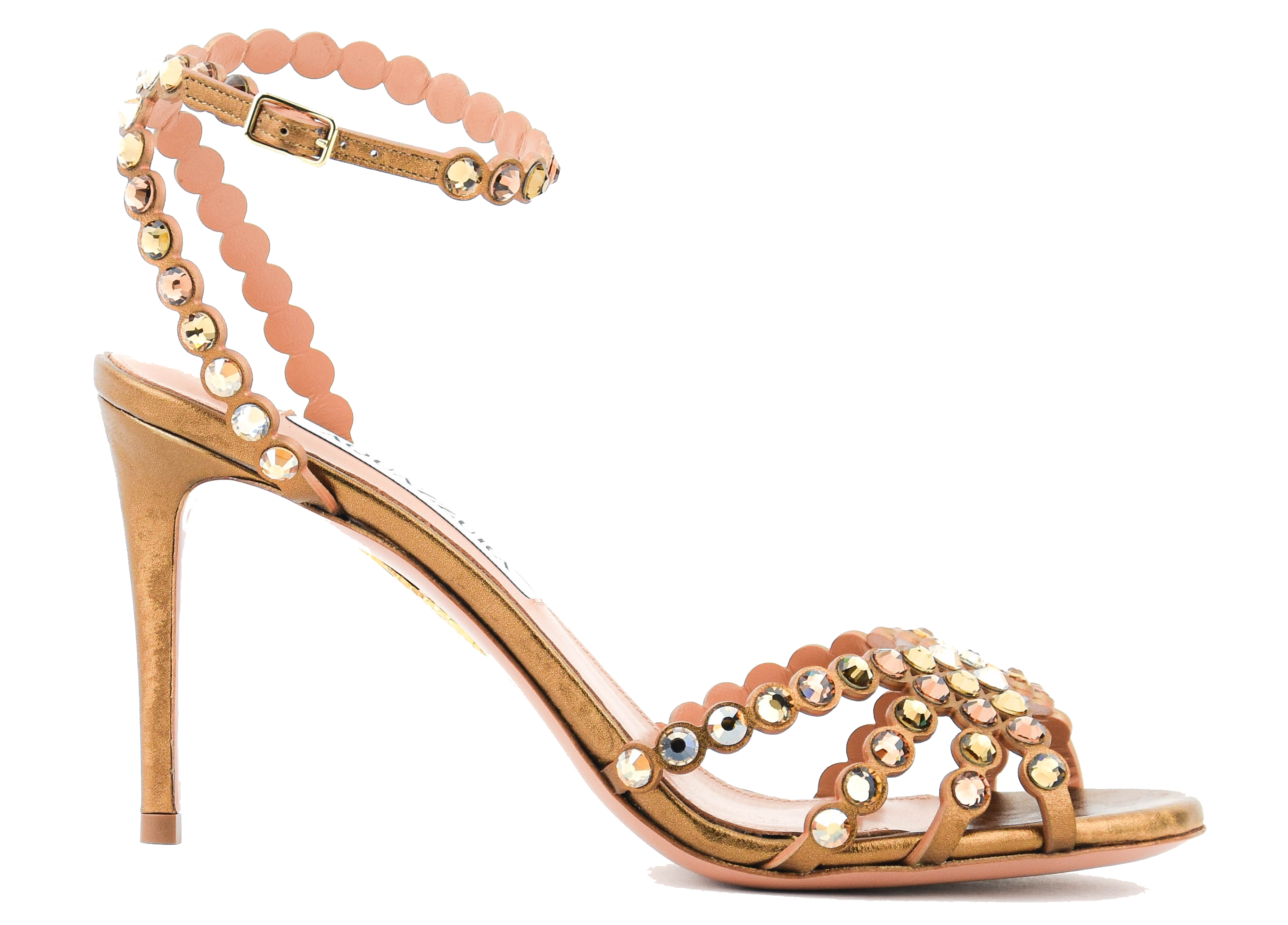 AQUAZZURA TEQUILA SANDAL 85 BRONZE