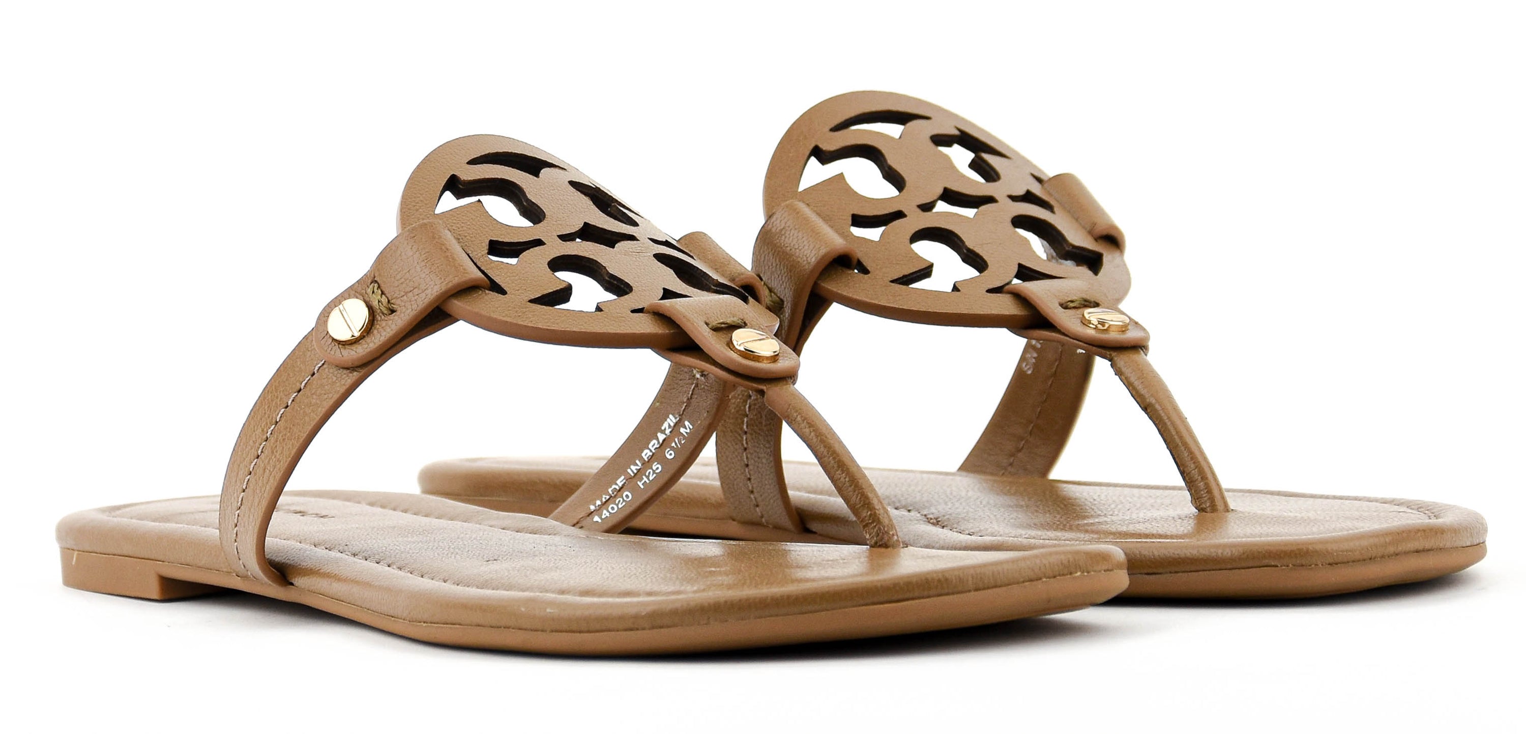 TORY BURCH MILLER SANDAL ALMOND FLOUR