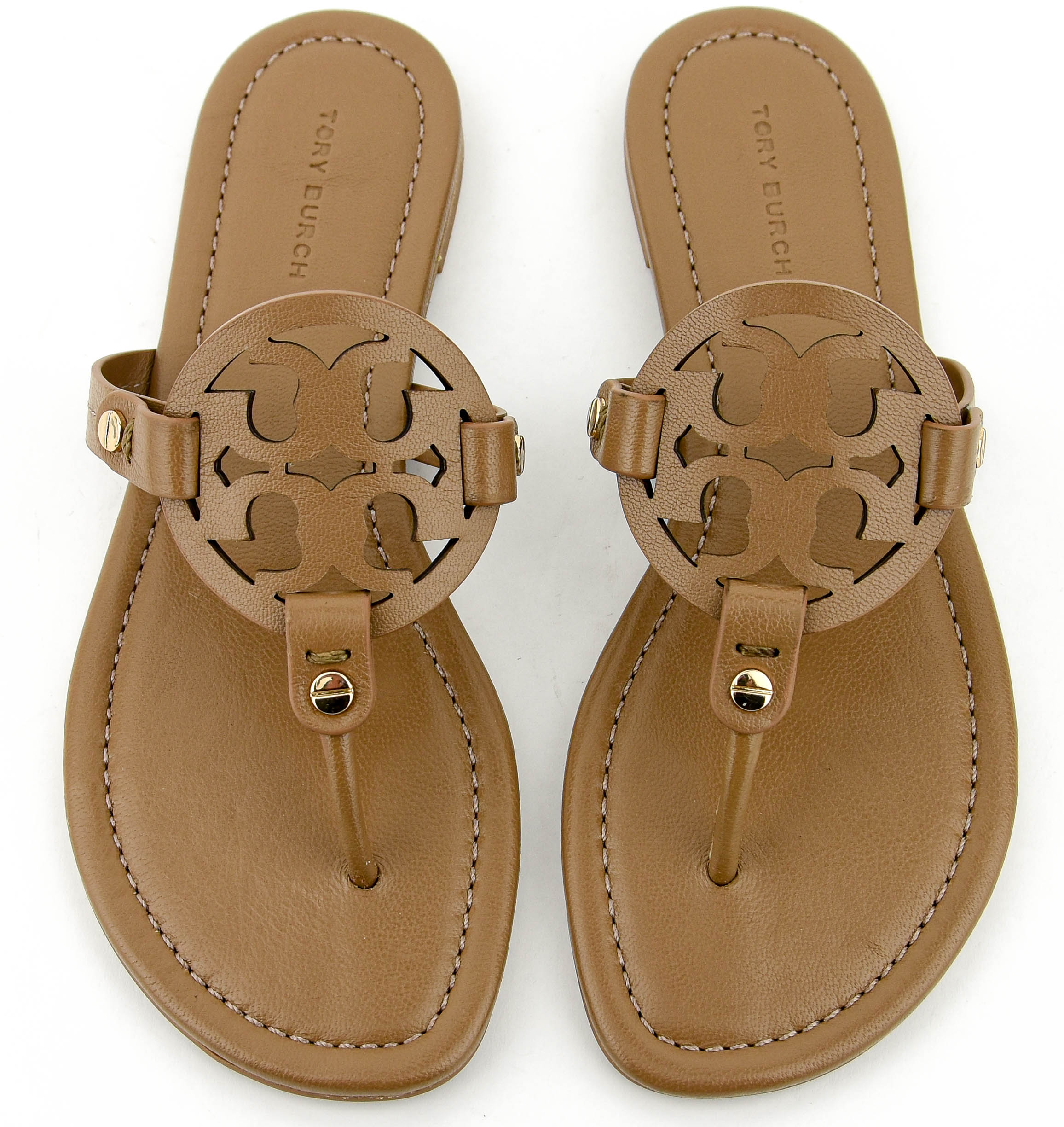 TORY BURCH MILLER SANDAL ALMOND FLOUR