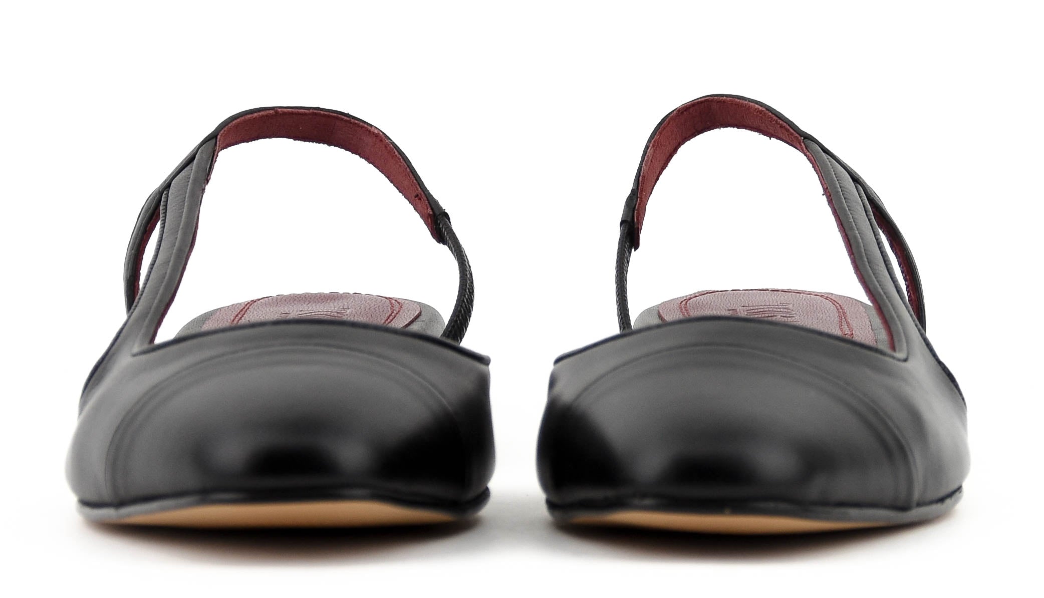 TORAL MANHATTAN SLINGBACK BLACK NAPPA