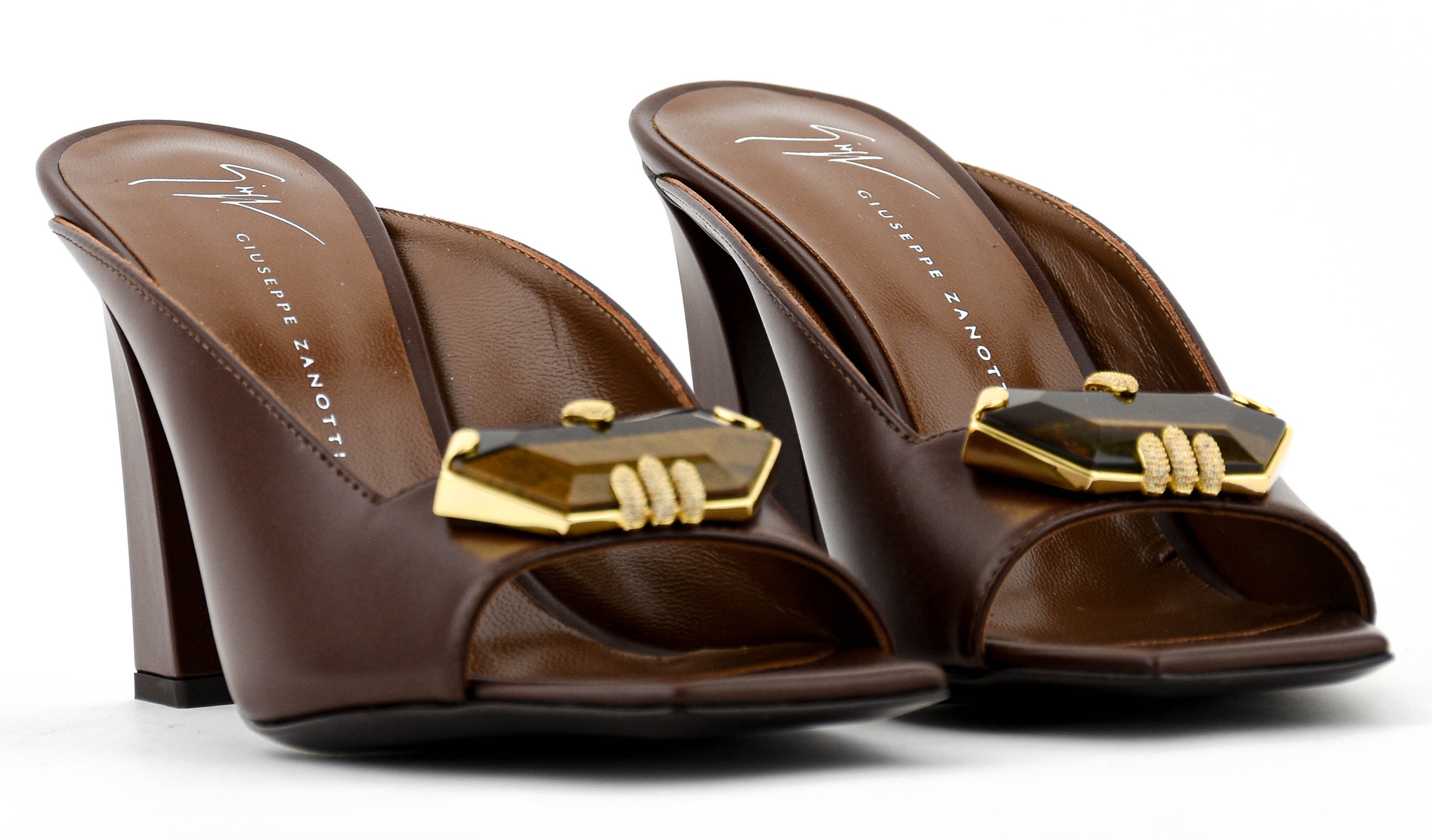 GIUSEPPE ZANOTTI MYA STONE MULE TAN