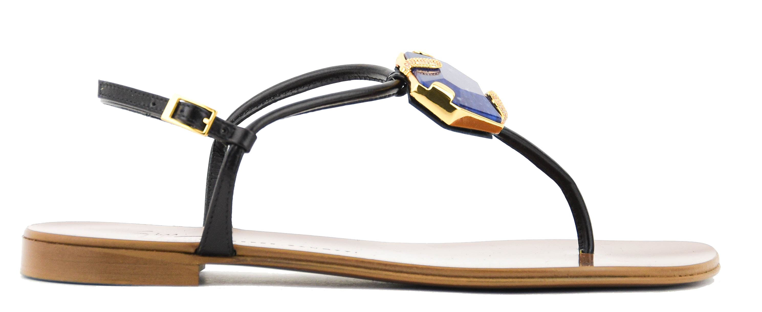 GIUSEPPE ZANOTTI GANASS FLAT NERO/COBALT