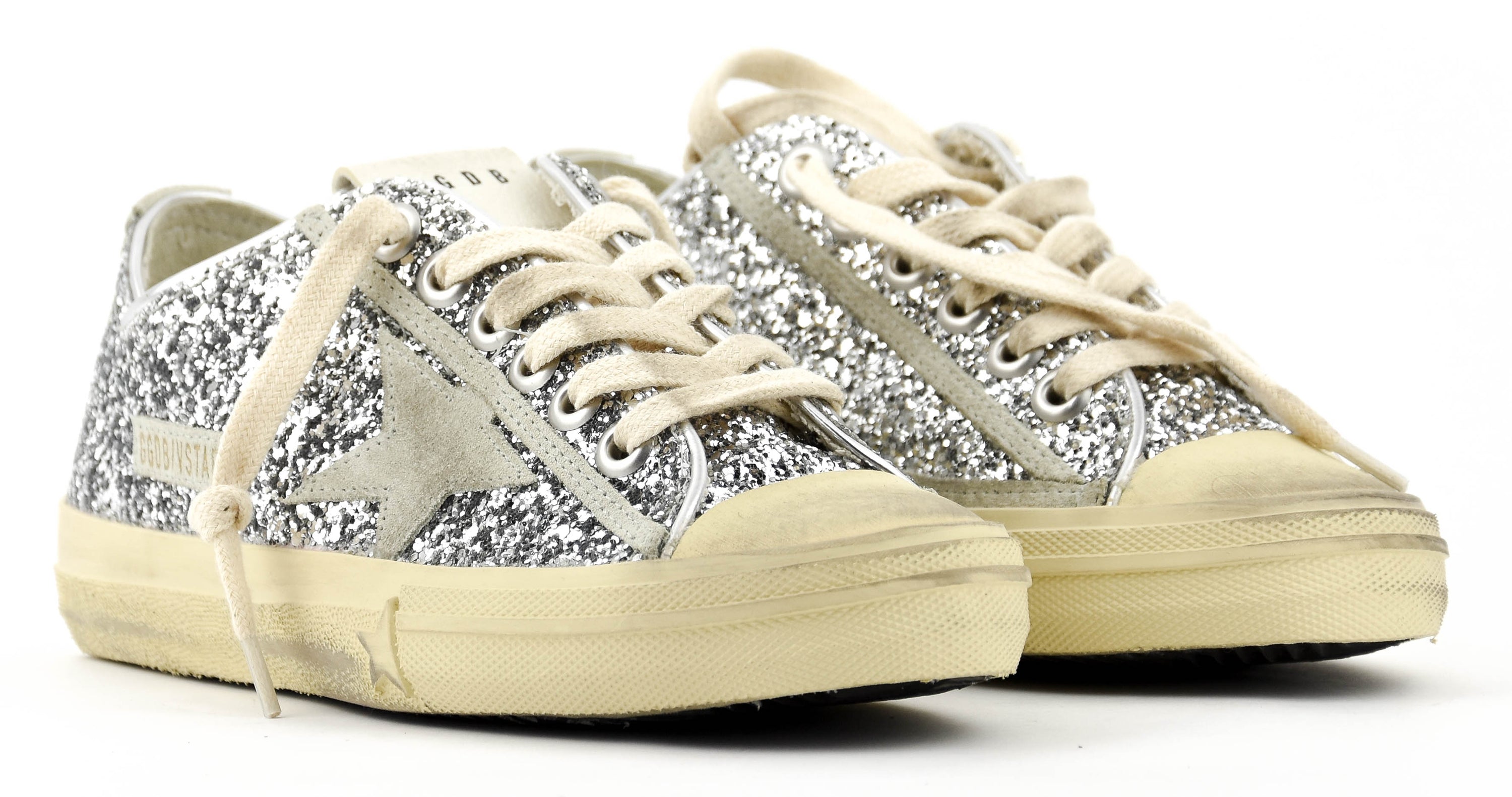 GOLDEN GOOSE V STAR 2 SILVER ICE SNEAKER
