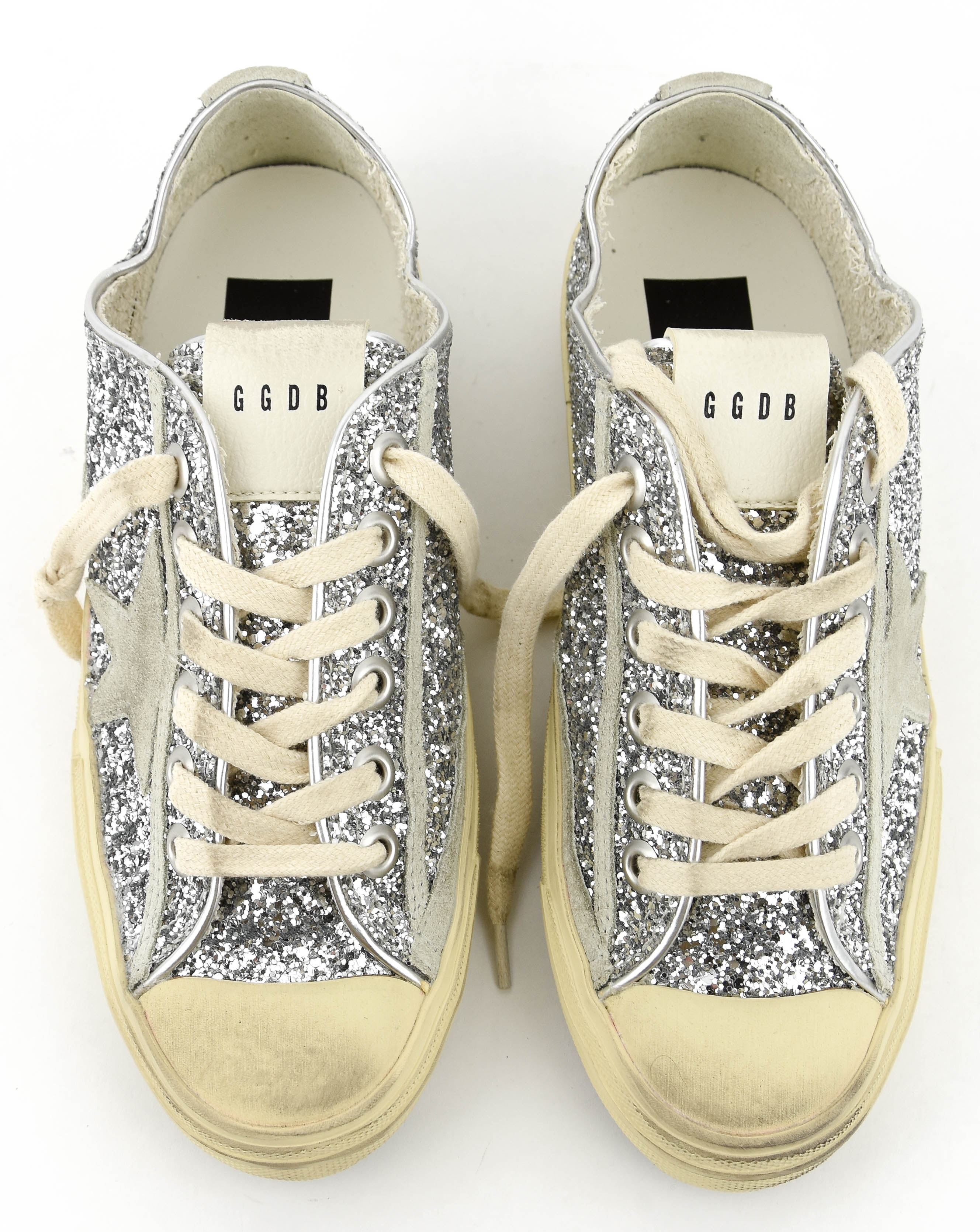 GOLDEN GOOSE V STAR 2 SILVER ICE SNEAKER