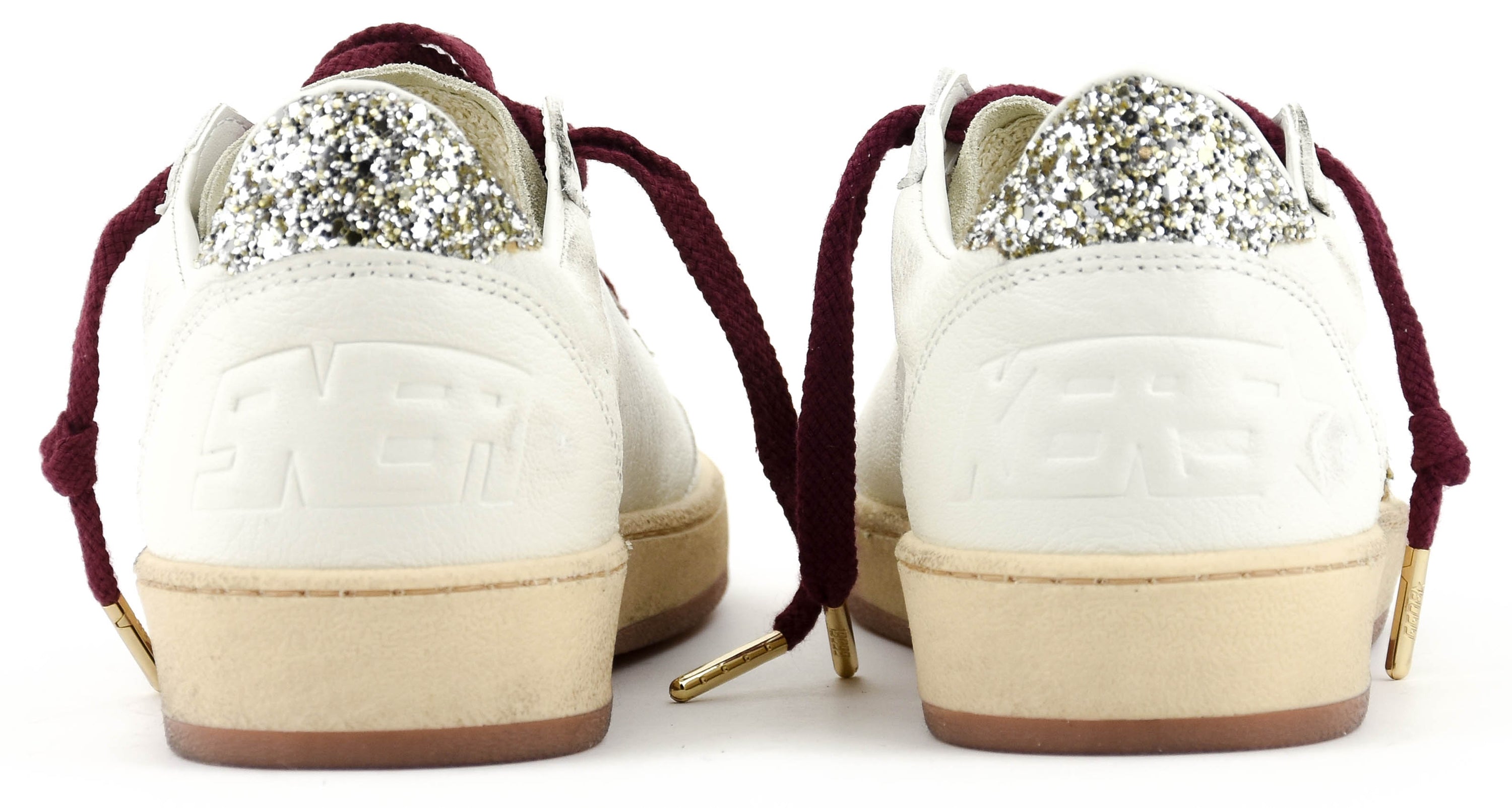 GOLDEN GOOSE BALL STAR WHITE GREY LEOPARD