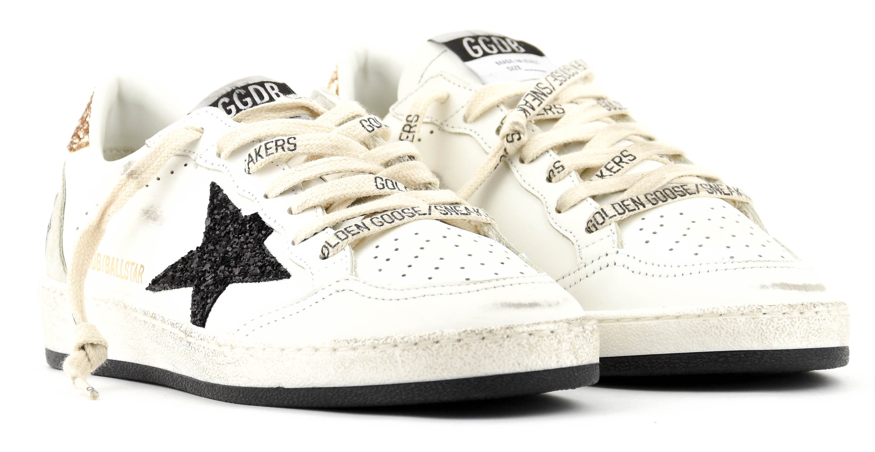 GOLDEN GOOSE BALL STAR WHITE BLACK GOLF