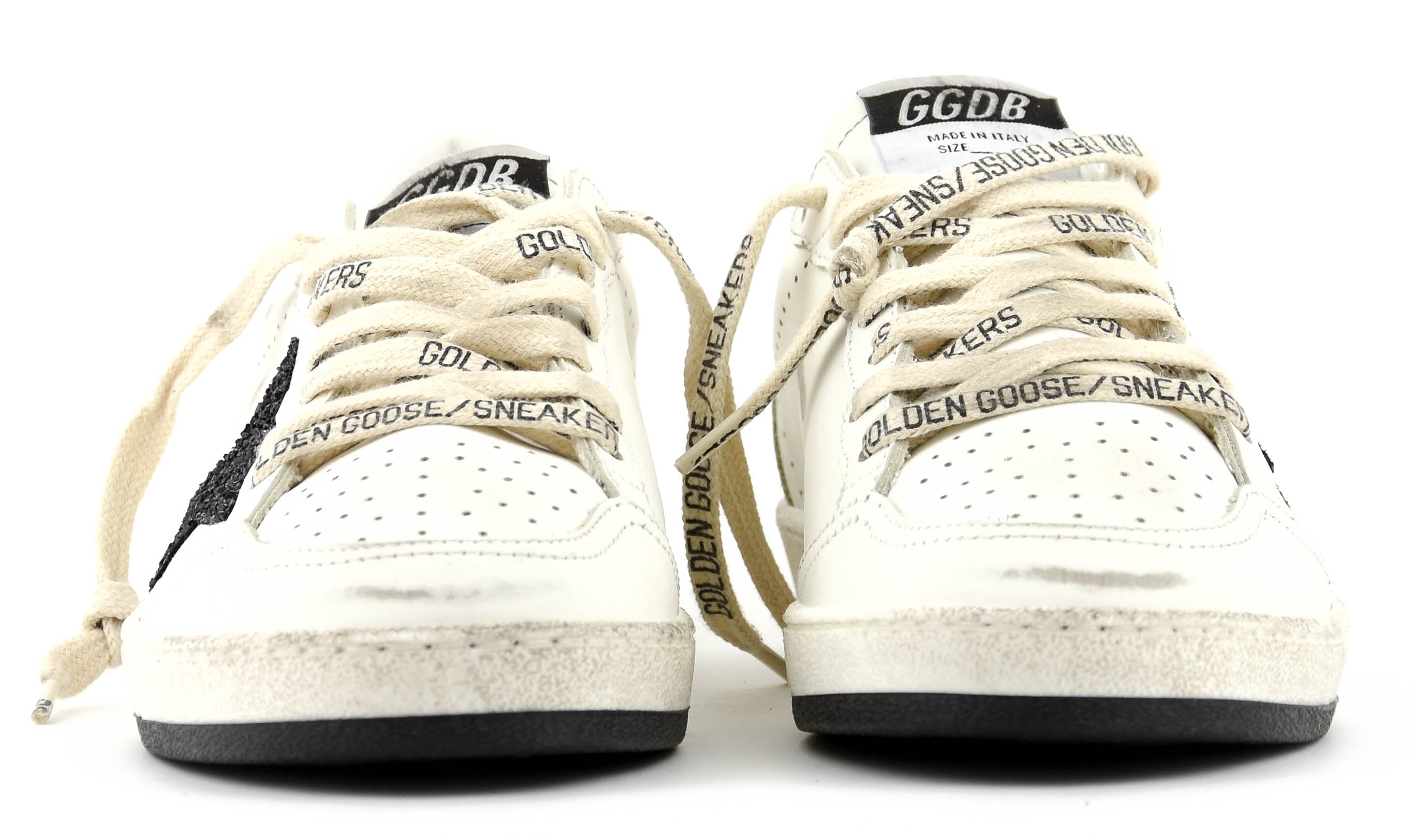 GOLDEN GOOSE BALL STAR WHITE BLACK GOLF