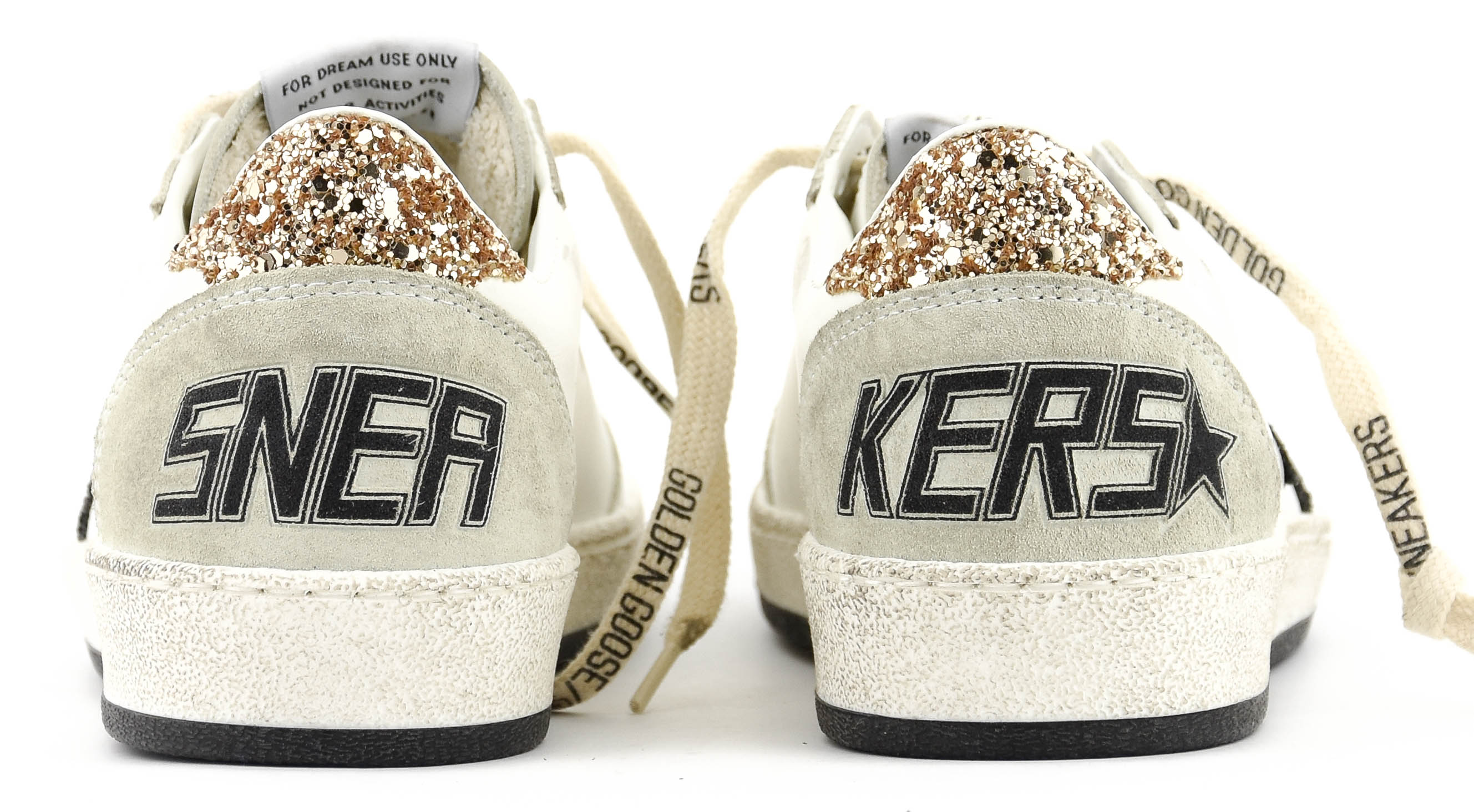 GOLDEN GOOSE BALL STAR WHITE BLACK GOLF