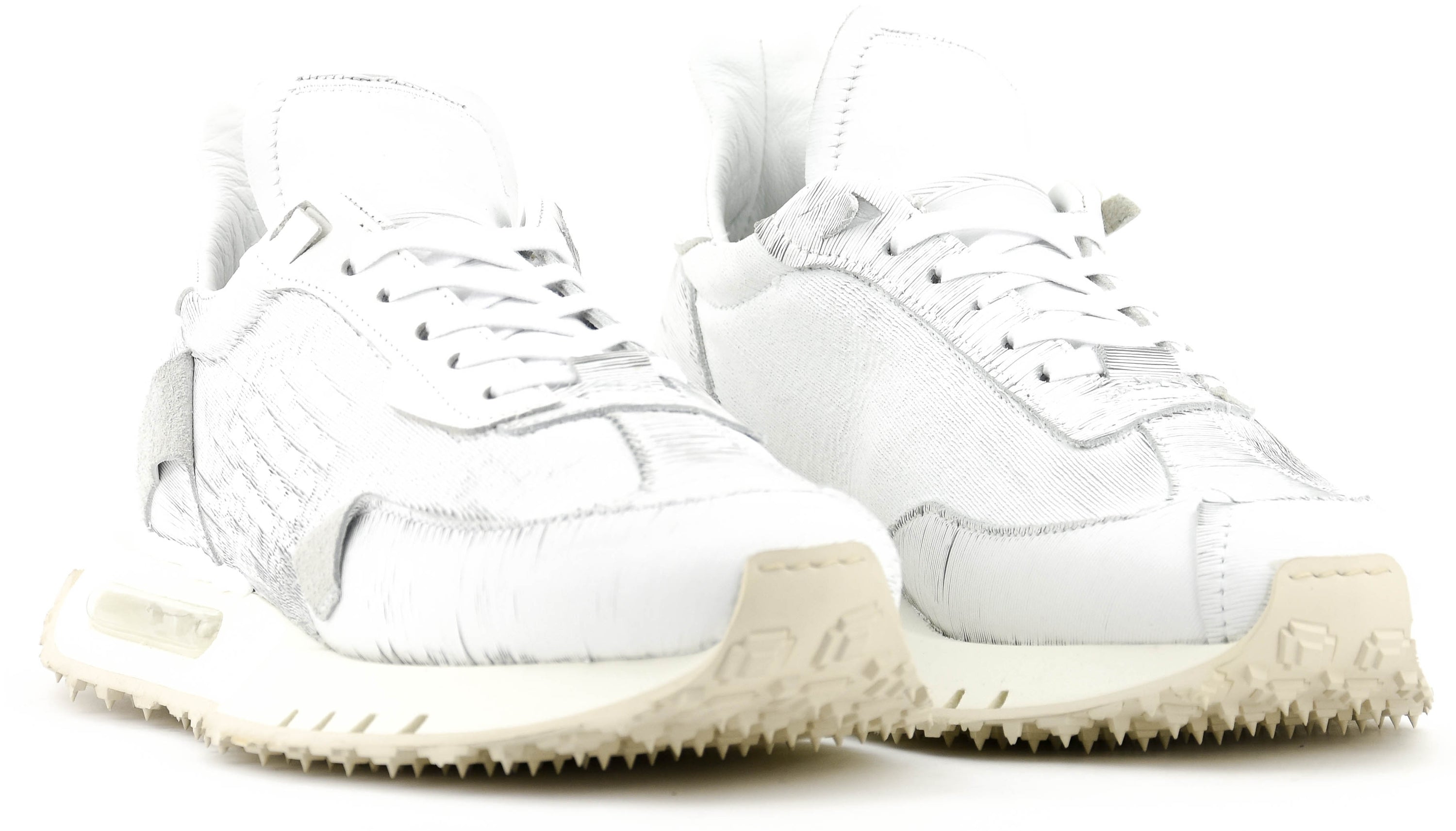 BE+ RACE SNEAKER LASERCUT WHITE MEN