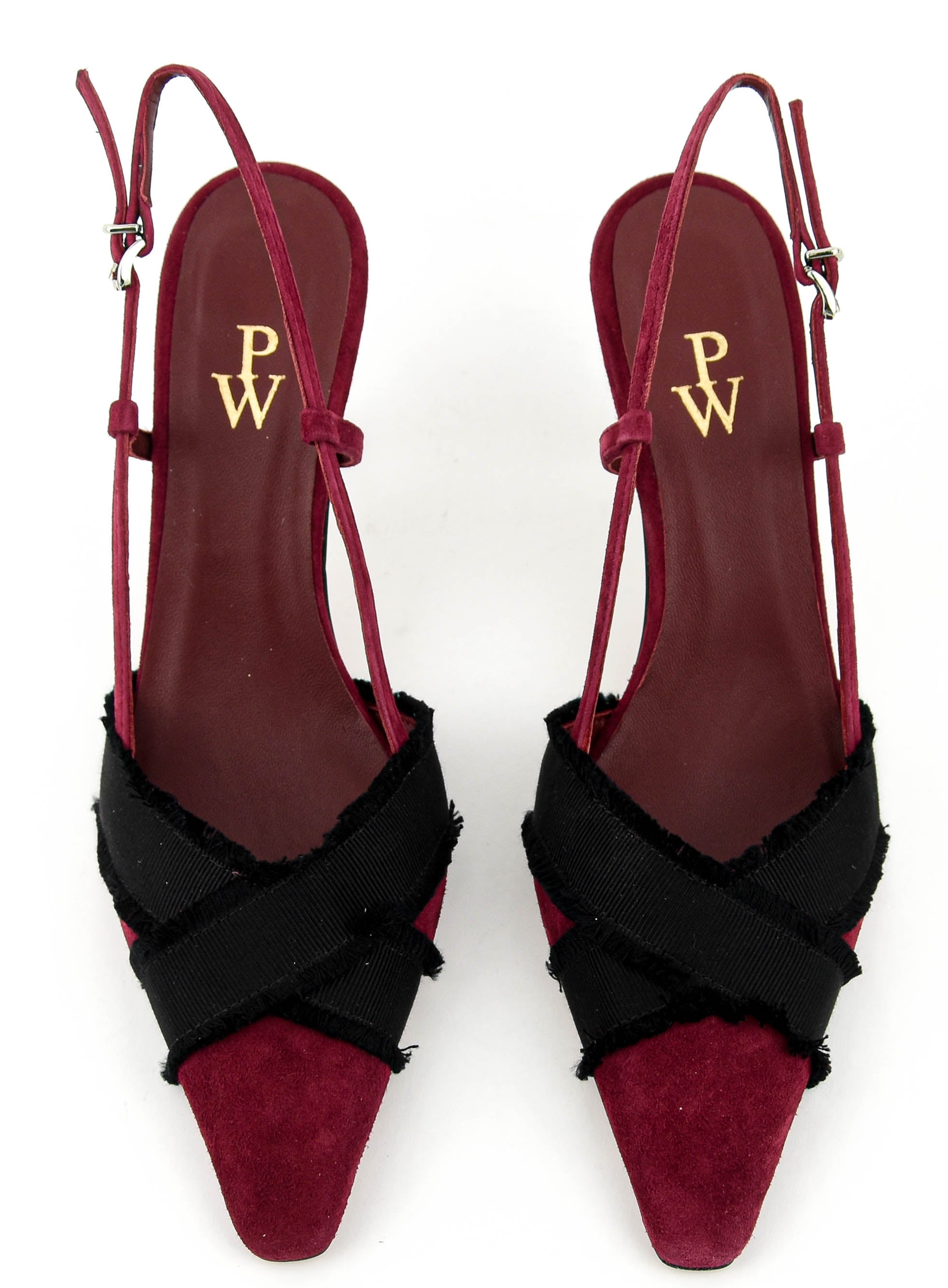 PAUL WARMER IRIS SLINGBACK BURGUNDY