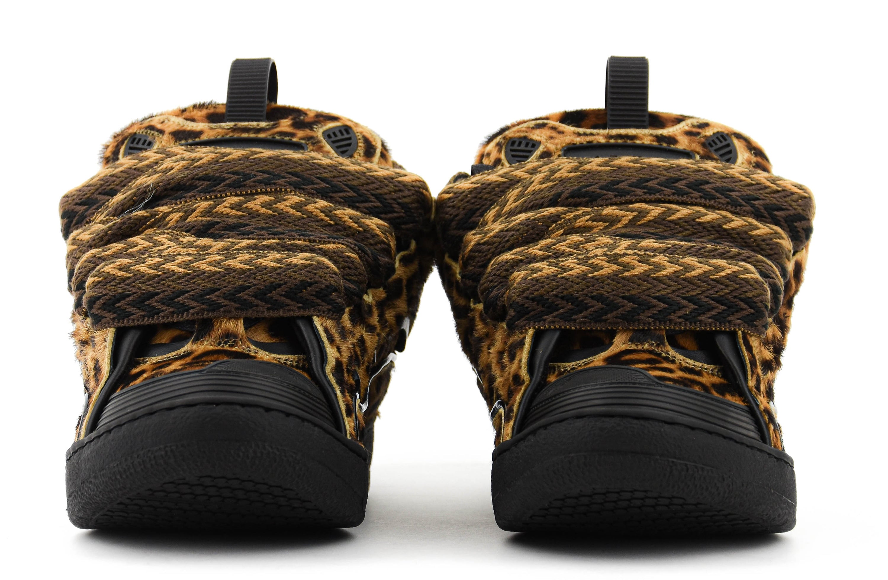 LANVIN CURB SNEAKER LEOPARD