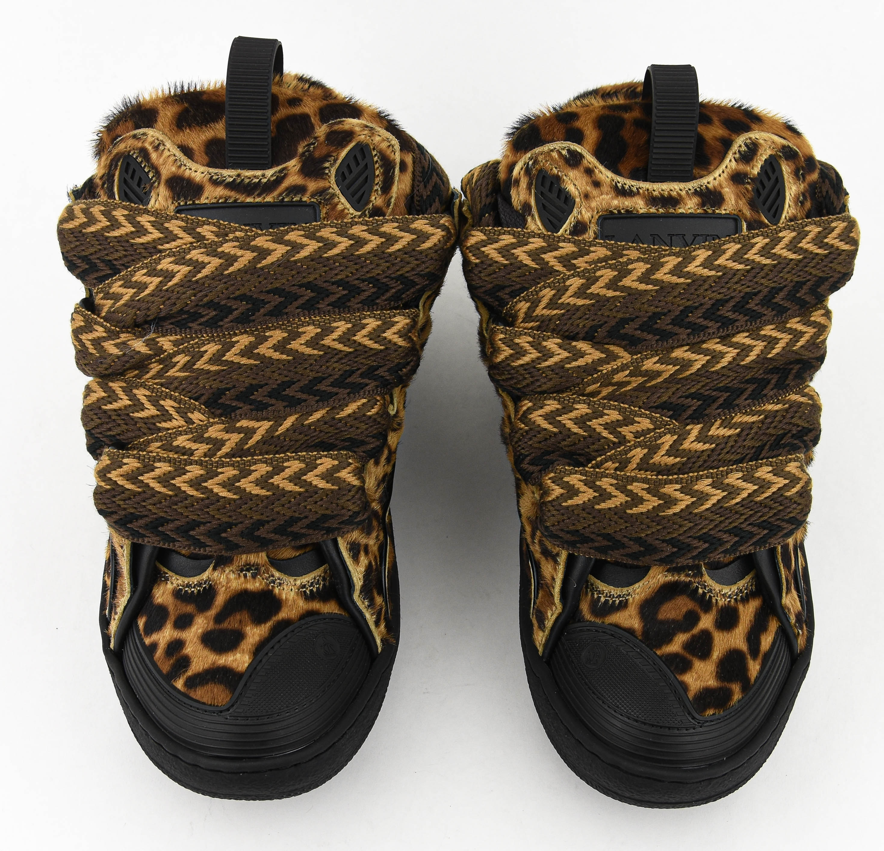 LANVIN CURB SNEAKER LEOPARD