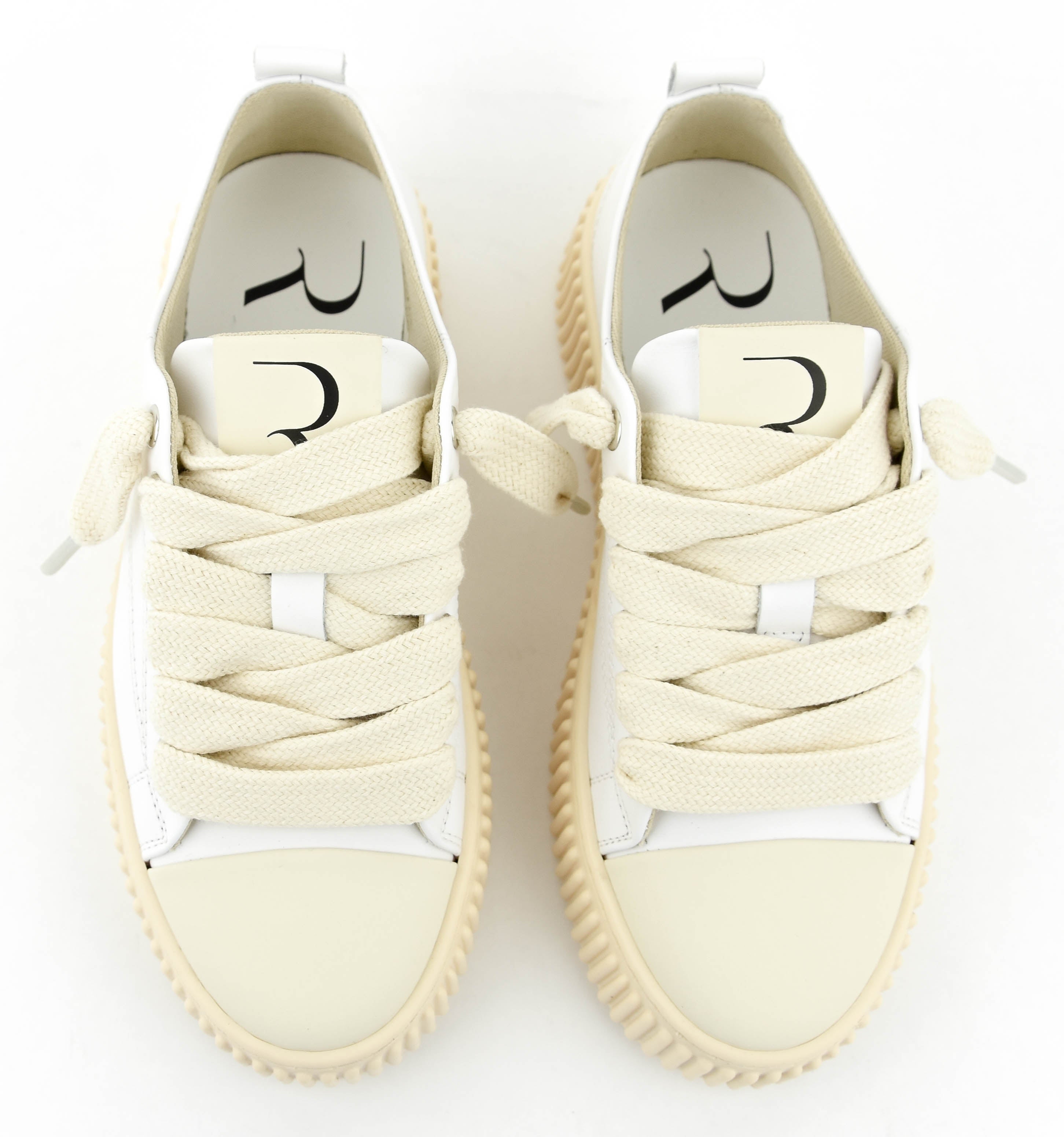 RHUN TREBLE SNEAKER WHITE LEATHER