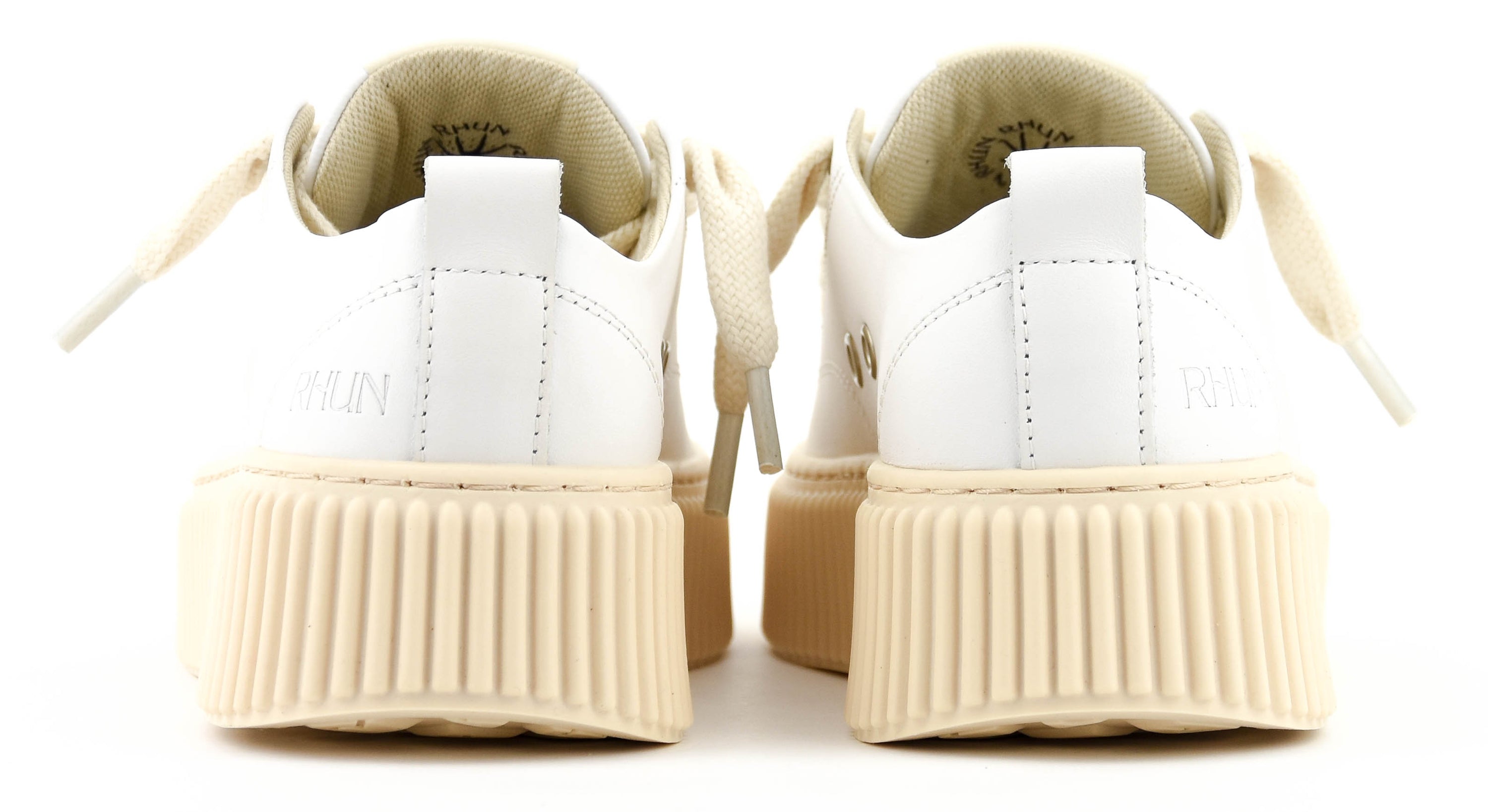 RHUN TREBLE SNEAKER WHITE LEATHER