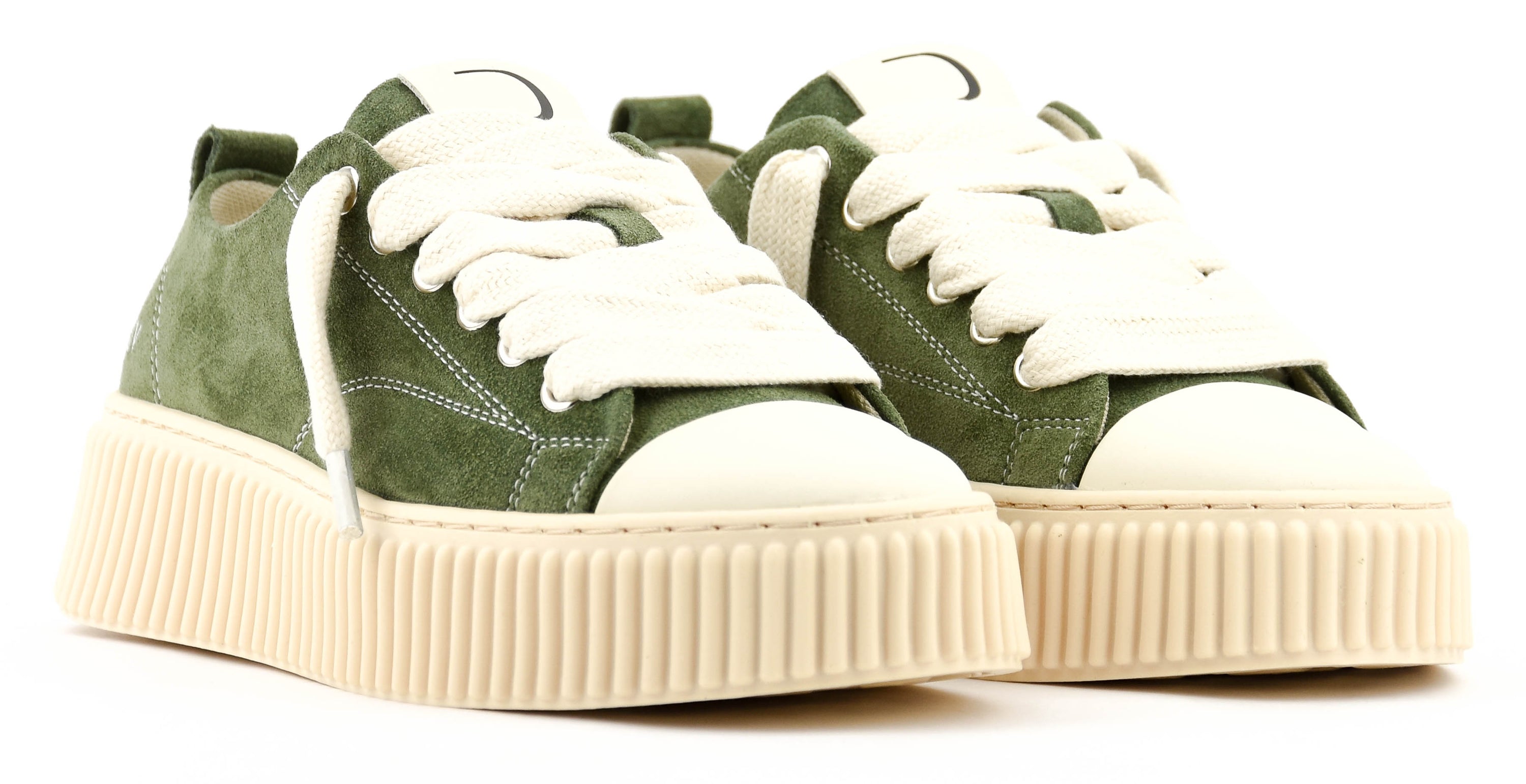 RHUN TREBLE SNEAKER GREEN SUEDE