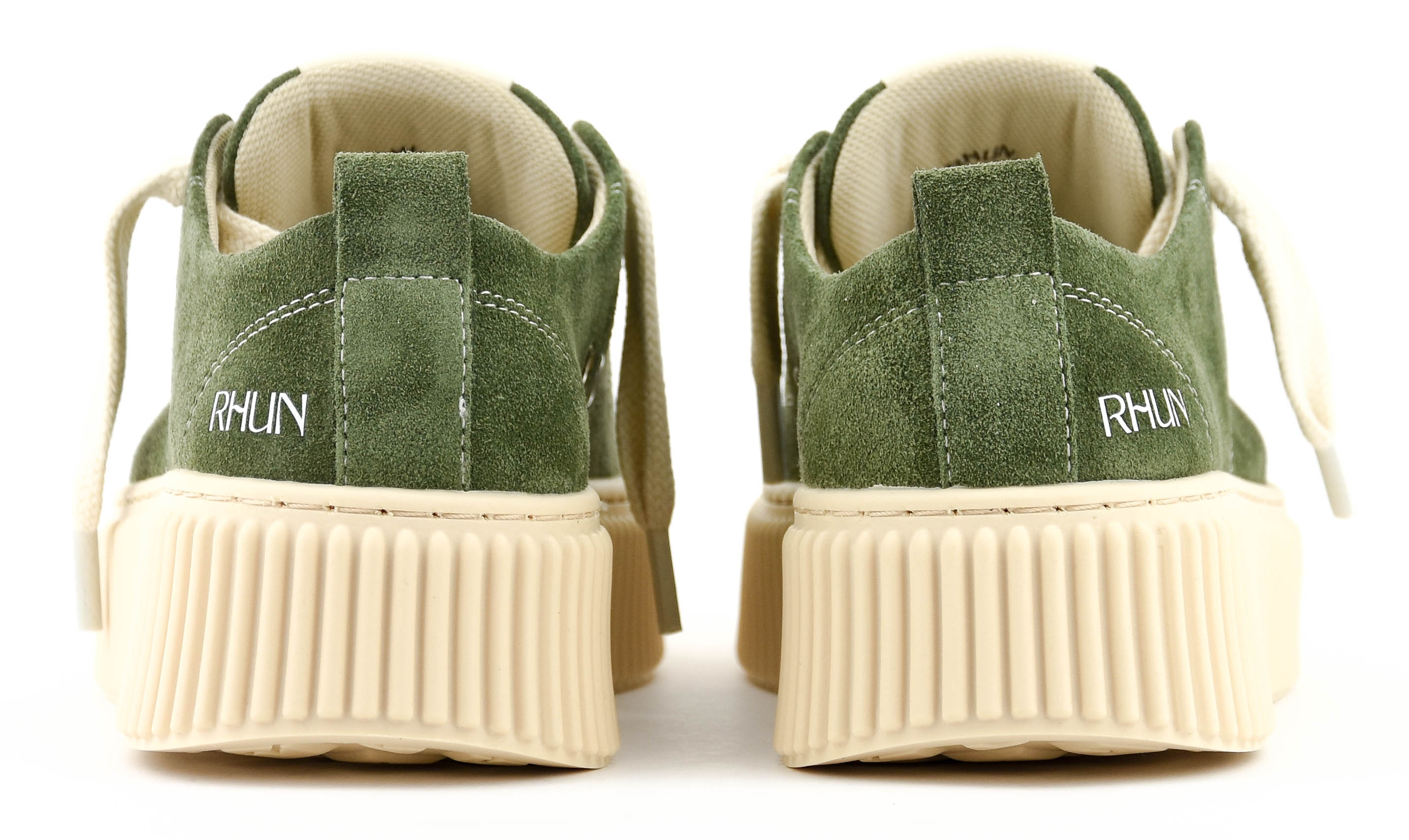 RHUN TREBLE SNEAKER GREEN SUEDE