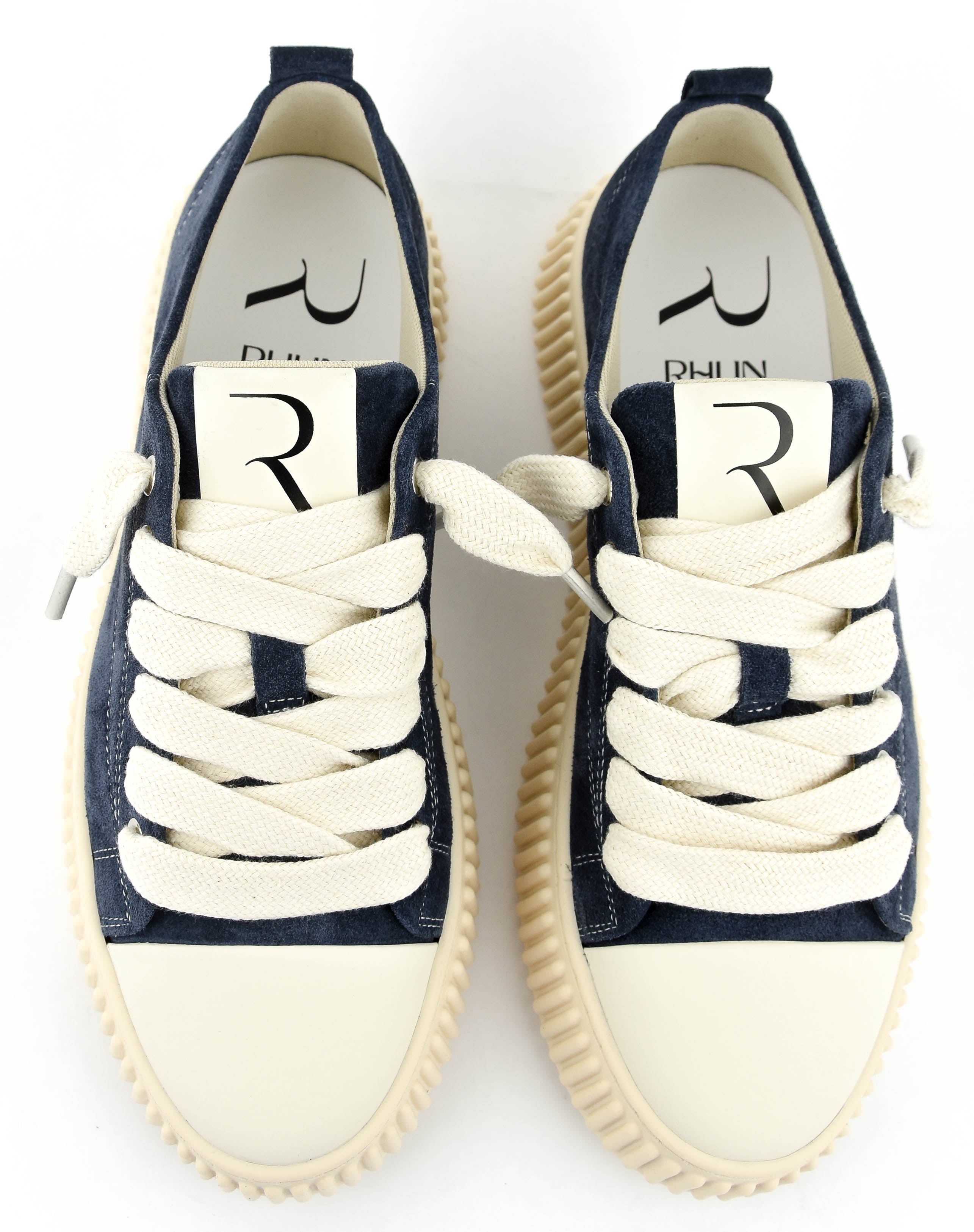 RHUN TREBLE SNEAKER NAVY BLUE SUEDE