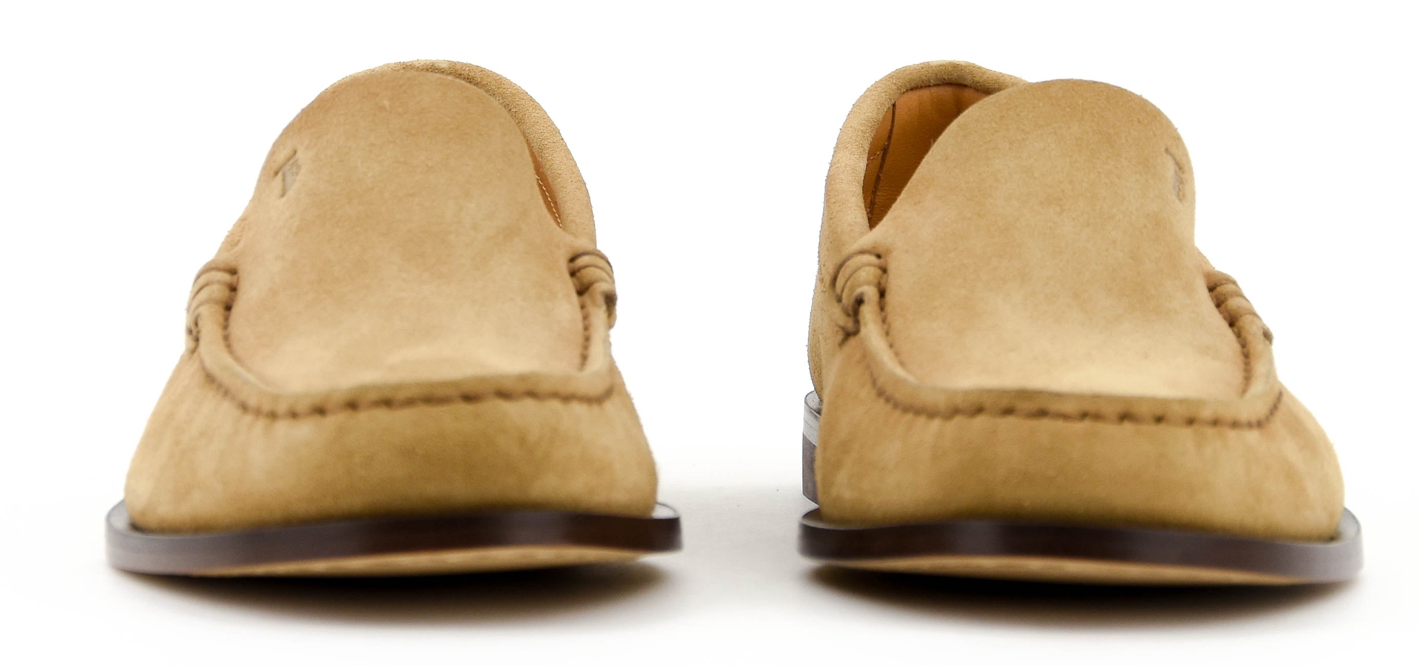 TODS METAL STUDS LOAFER CAMEL